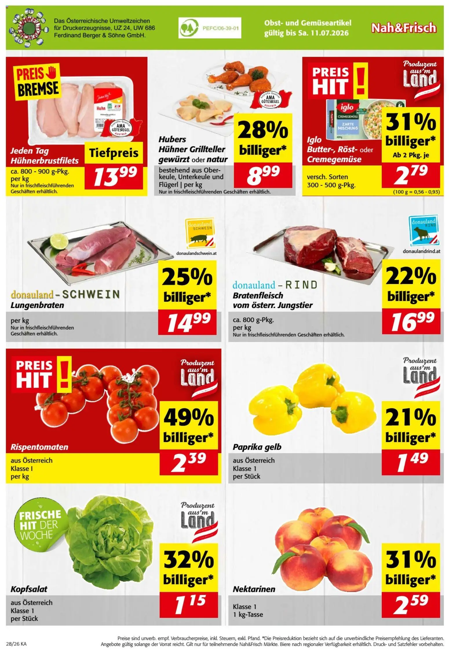 Nah und Frisch Flugblatt gültig ab 08.07.2026 | Seite: 8 | Produkte: Obst