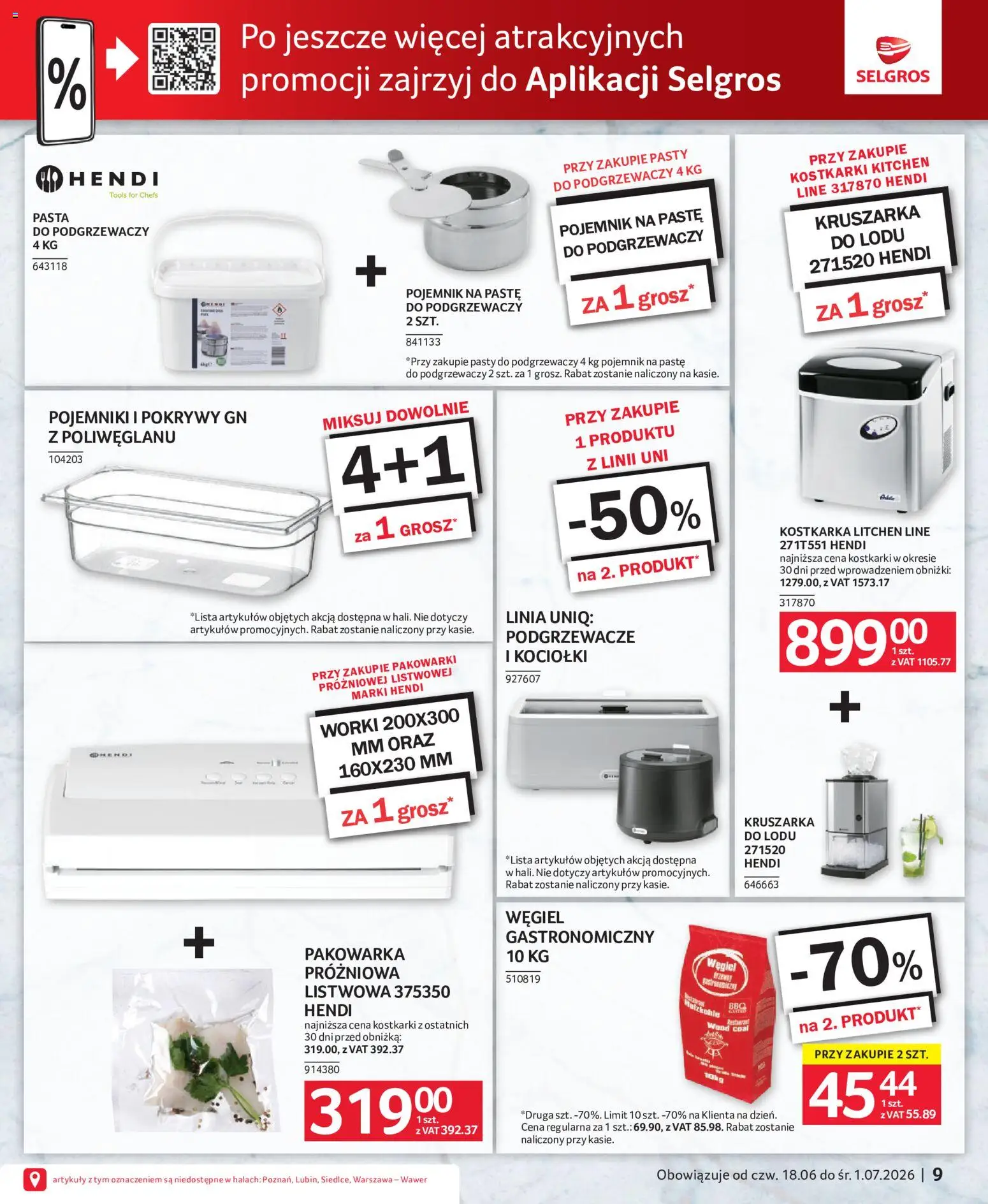 Selgros cash&carry gazetka - Oferta dla gastronomii od 18.06.2026 | Strona: 9