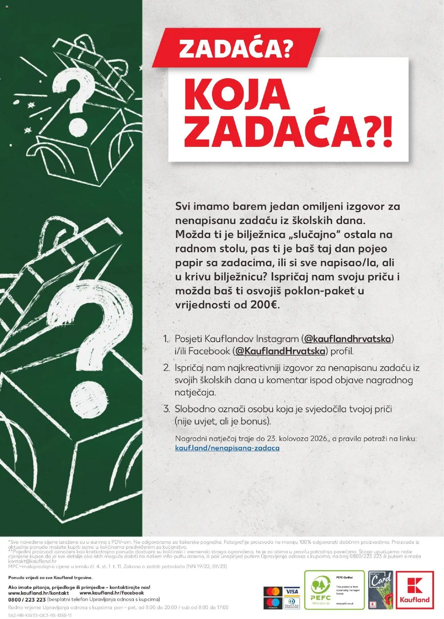 Kaufland katalog | vrijedi od 10.08.2026 | Stranica: 62 | Proizvodi: Bas, Telefon, Bilježnica