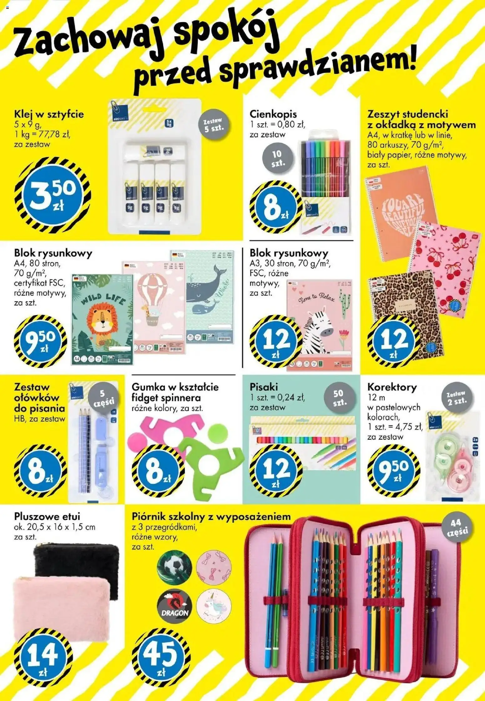 TEDi - Tedi Powrót do szkoły | Strona: 13 | Produkty: Pisaki, Zeszyt, Piórnik