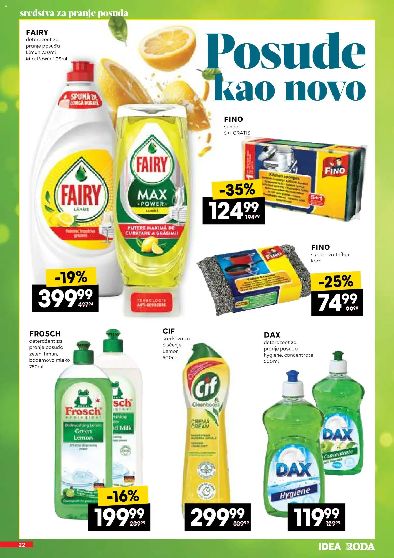 Roda katalog - važi od 14.05.2026 | Strana: 22 | Proizvode: Deterdžent, Mleko, Limun