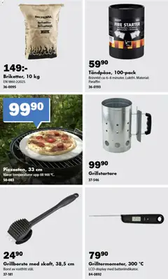 Biltema erbjudanden - Förhandsvisning av reklamblad från butik Biltema aktuell från 01/06/2026 | Sida: 10 | Produkter: Grillborste, Briketter