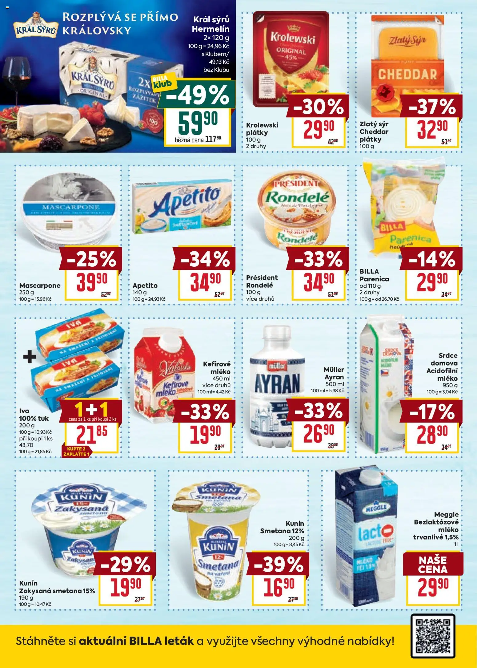 Billa Velký leták od 02.09.2026 | Strana: 22 | Produkty: Parenica, Sýr, Ayran, Hermelín