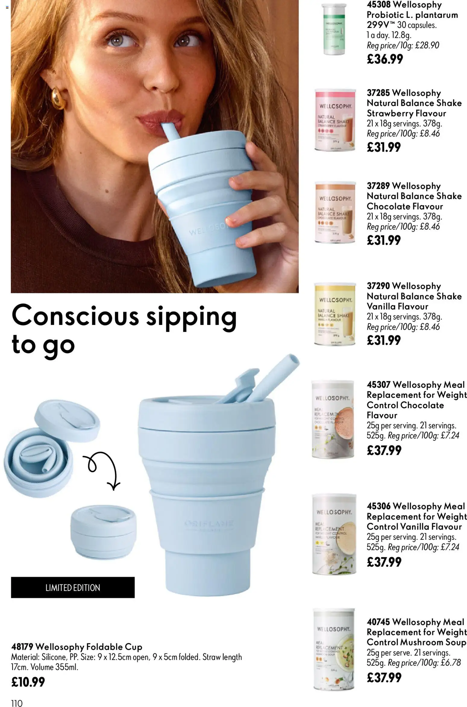 {H1} | Page: 110 | Products: Soup, Weight, Strawberry, Vanilla