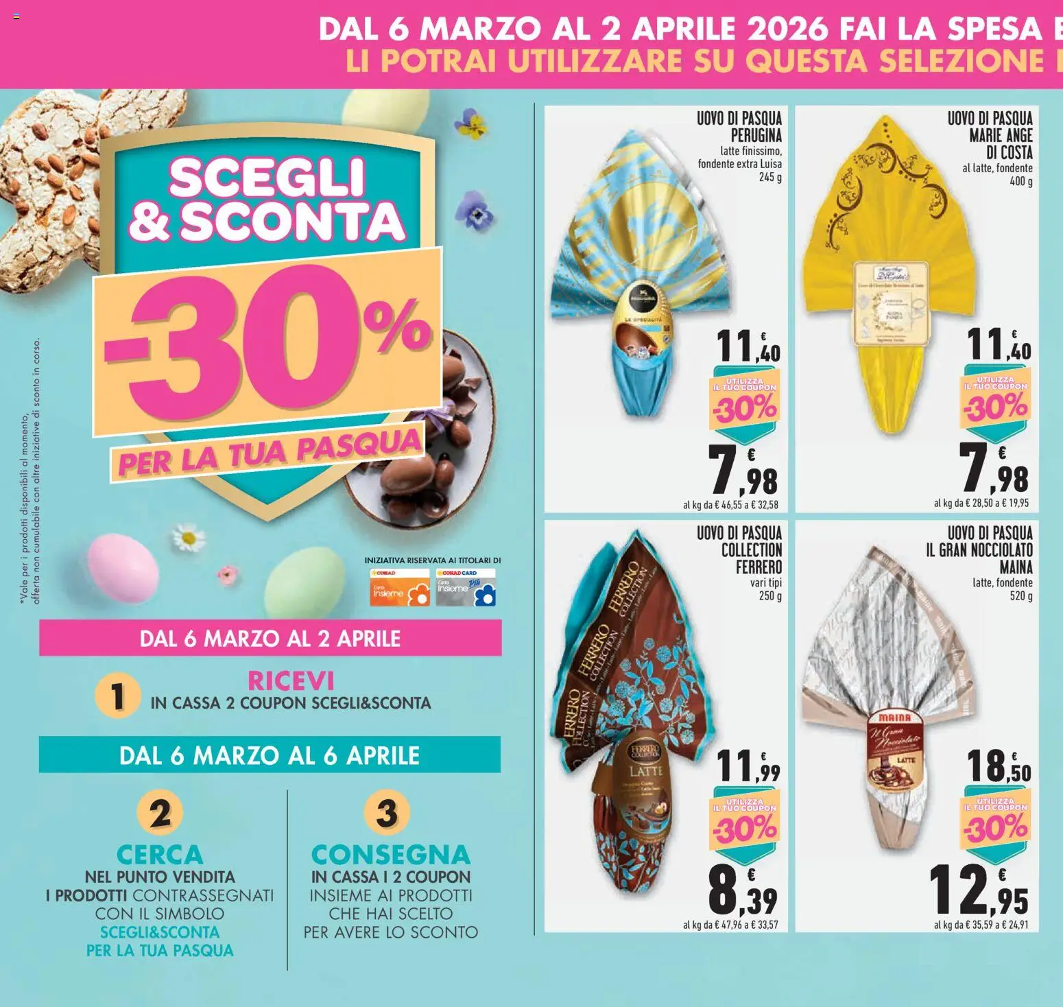 Volantino Conad del 11.03.2026 | Pagina: 18 | Prodotti: Latte, Uovo di pasqua