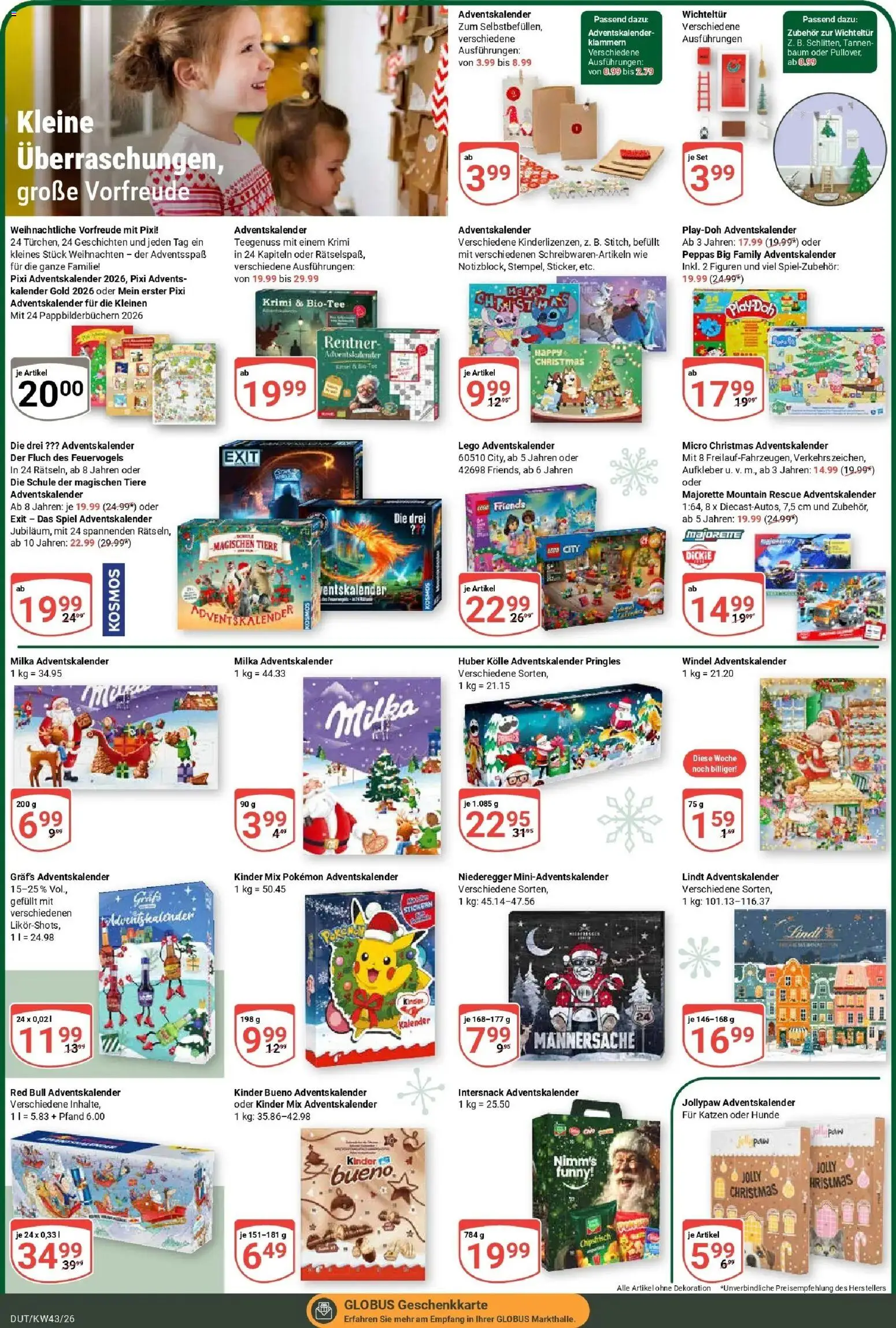 Globus Prospekt Wetzlar-Dutenhofen (ab 19.10.2026) » Angebote online | Seite: 23 | Produkte: Spiel, Red bull, Pringles, Lindt