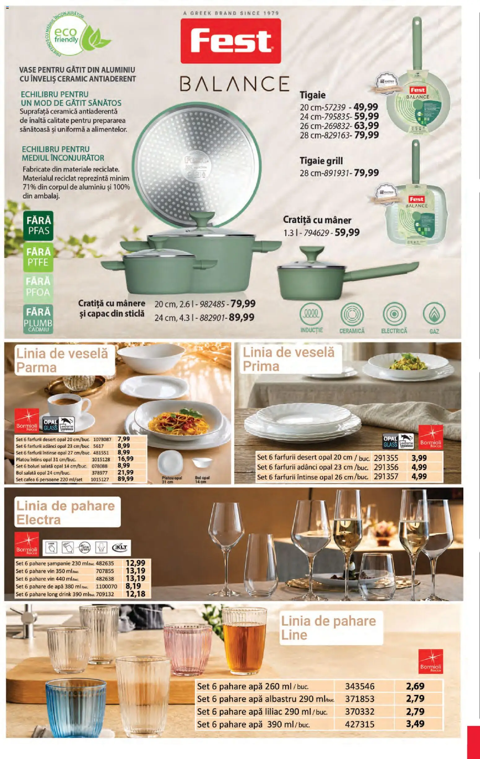 Noul catalog Selgros – valabil de la 12.06.2026 | Pagină: 8 | Produse: Tigaie, Grill, Bol, Apă