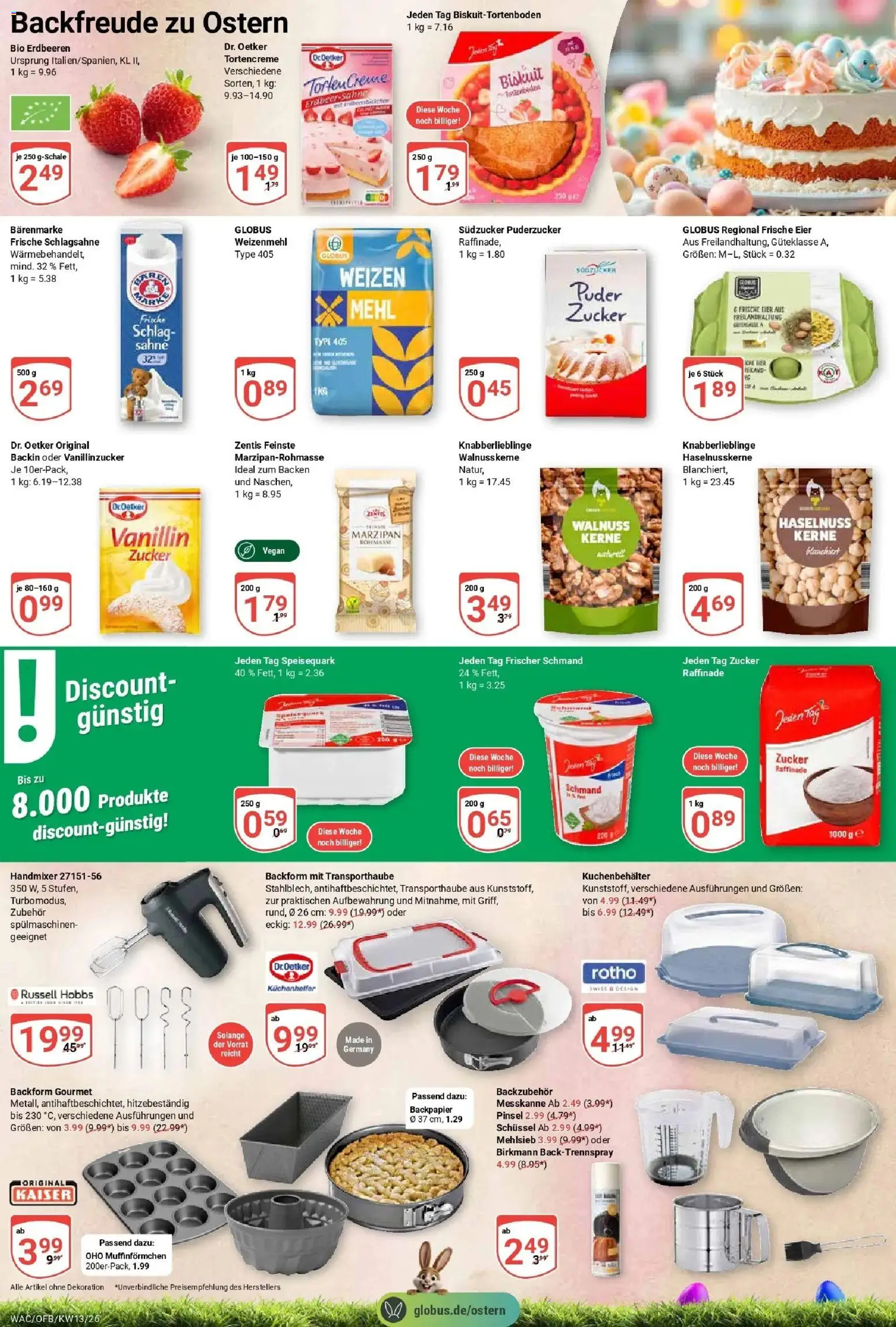 Globus prospekt Markkleeberg	 – gültig ab 23.03.2026 | Seite: 26 | Produkte: Eier, Weizenmehl, Creme, Zucker