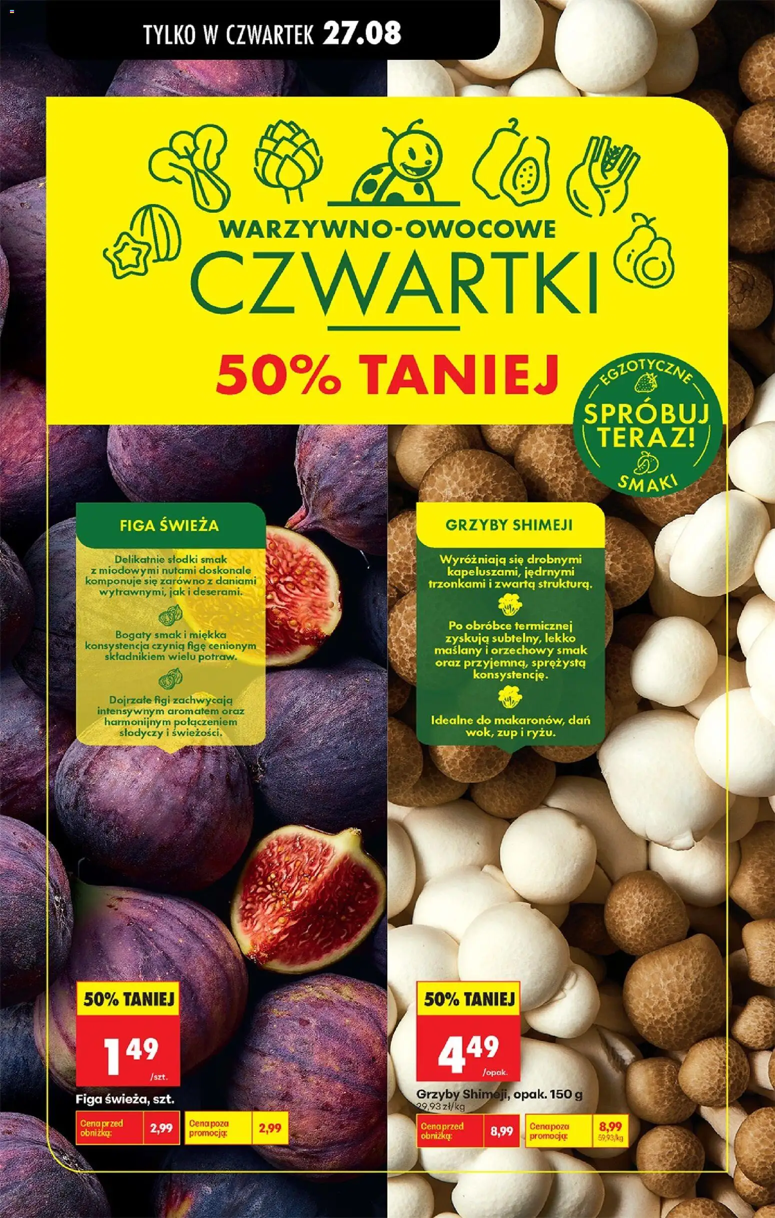 Biedronka gazetka od czwartku od 27.08.2026 | Strona: 30 | Produkty: Grzyby, Figi