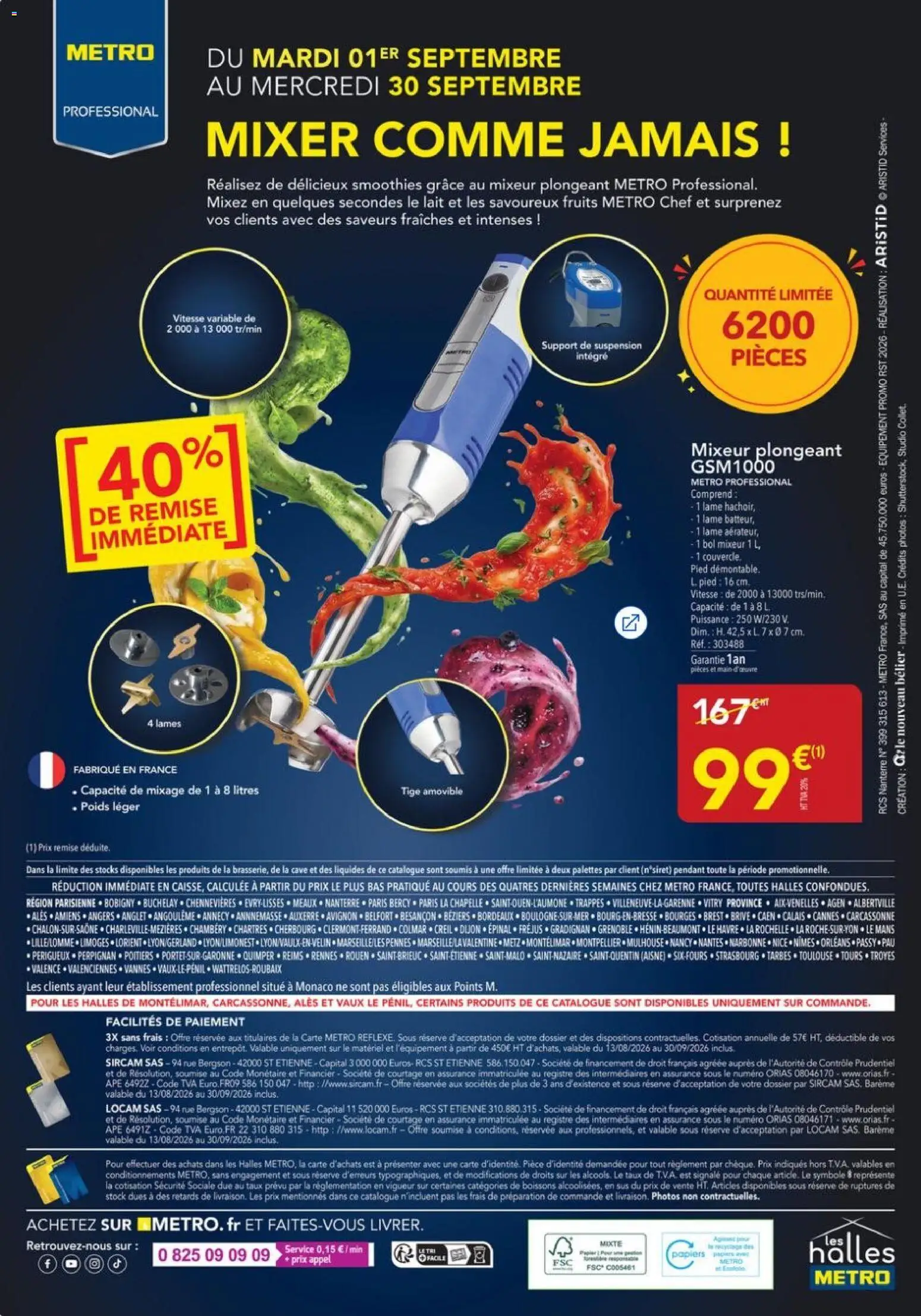 {H1} | Page: 40 | Produits: Mixeur, Mixeur plongeant, Poids, Bol mixeur