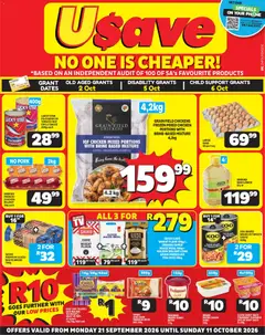 Usave specials catalogue – valid from 21/09/2026