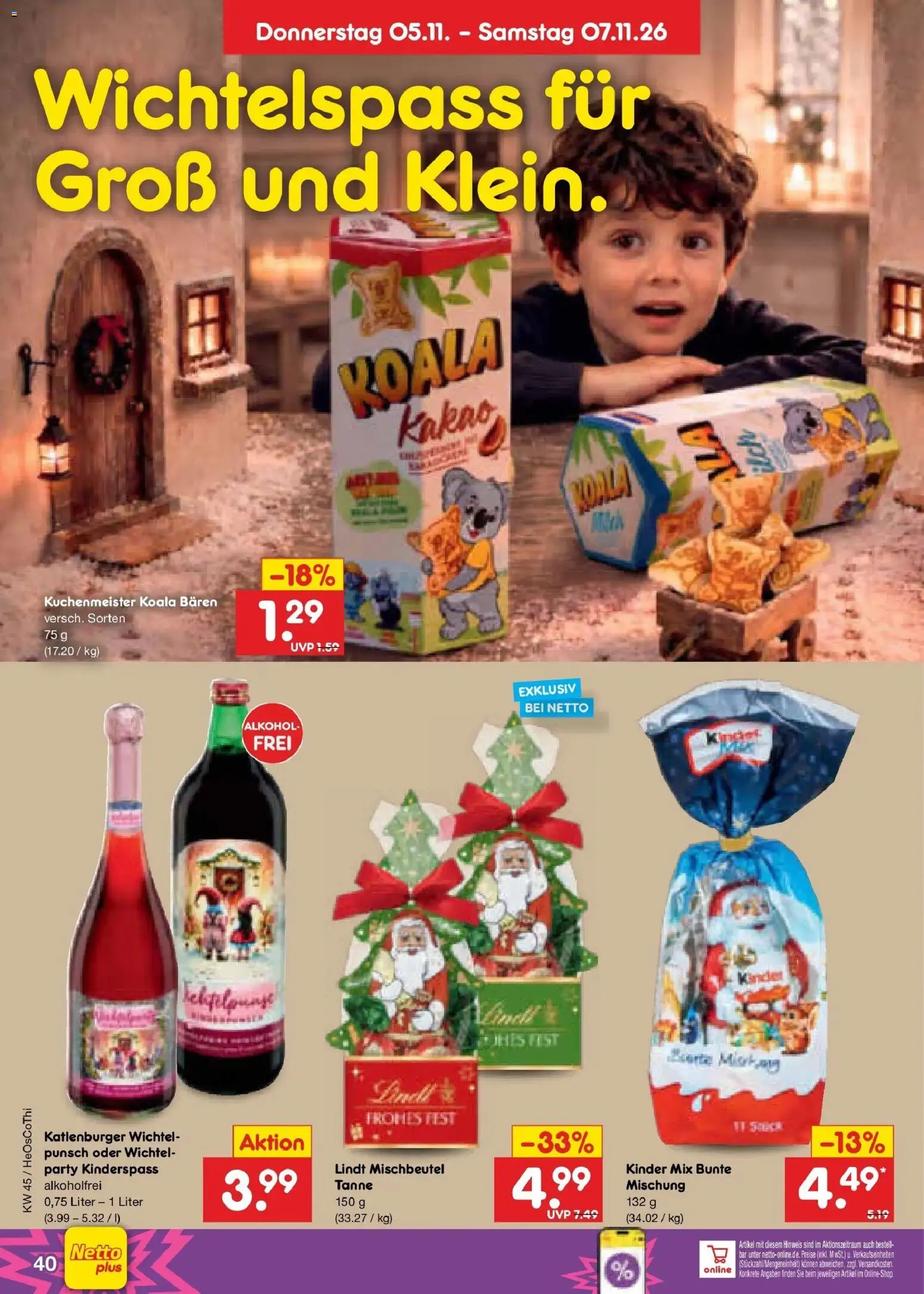 Netto Marken-Discount Prospekt Pirna – gültig ab 02.11.2026 | Seite: 58 | Produkte: Alkohol, Lindt