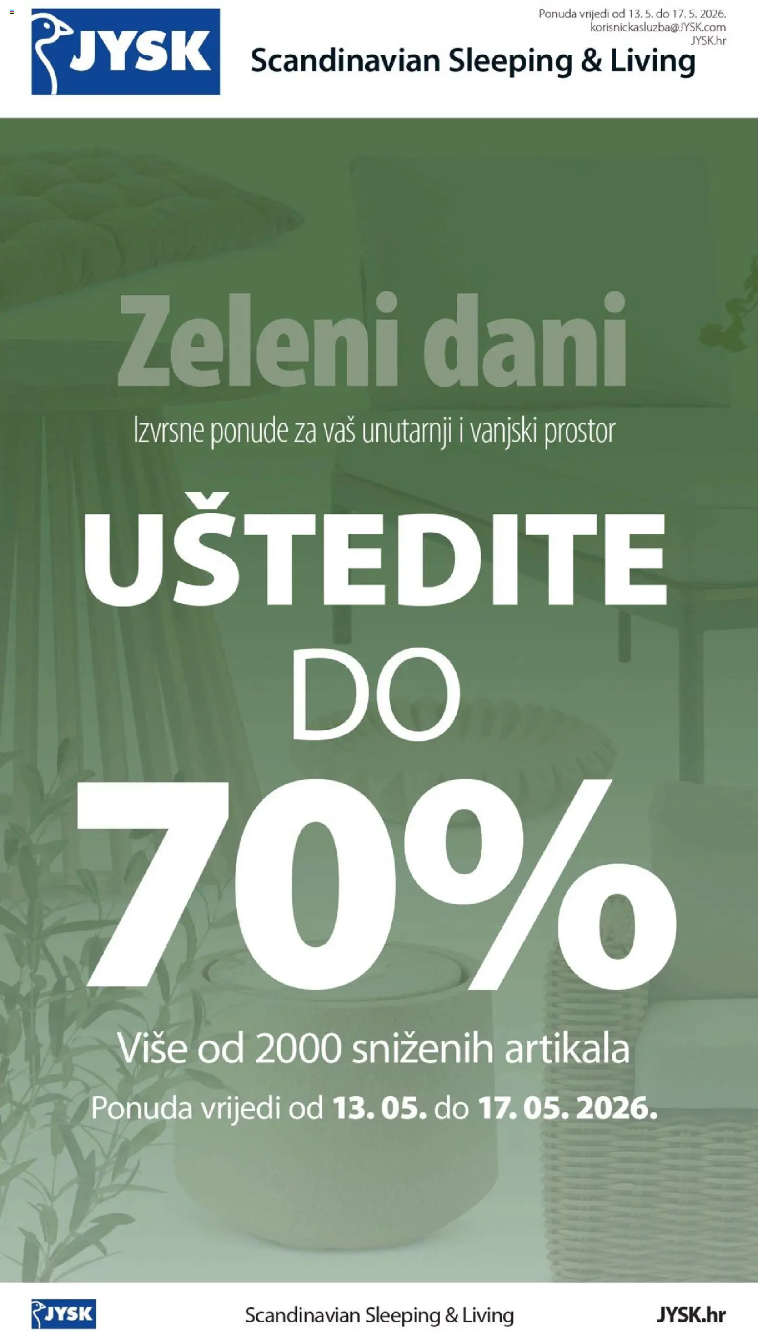 JYSK katalog | vrijedi od 13.05.2026 | Stranica: 1