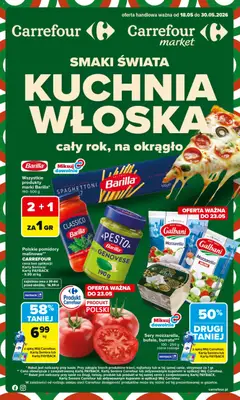 Pogląd oferty "Carrefour gazetka - Kuchnia włoska" - ważna od 18.05.2026