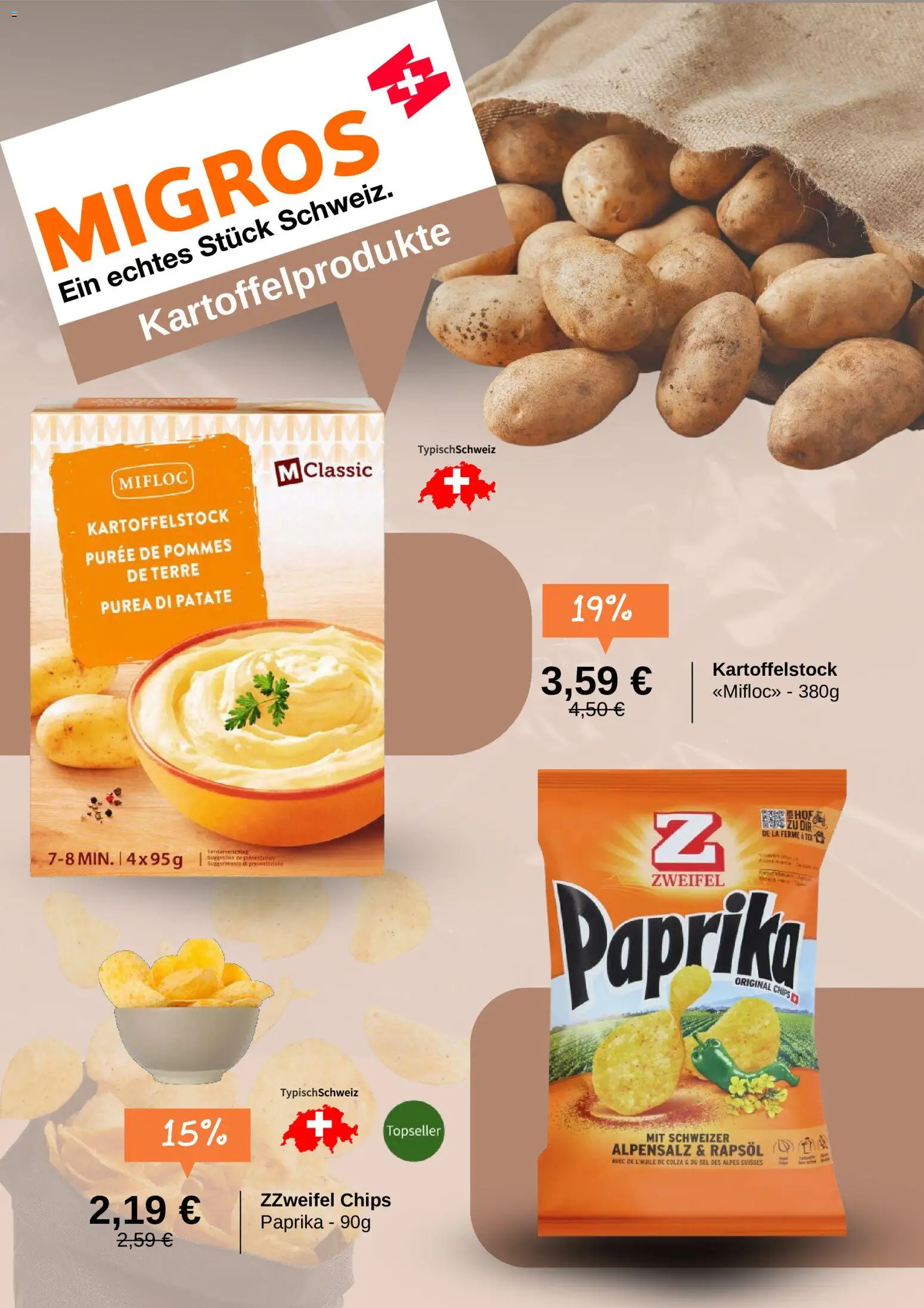 Migros Prospekt 	 – gültig ab 05.05.2026 | Seite: 4 | Produkte: Rapsöl, Pommes, Paprika, Chips