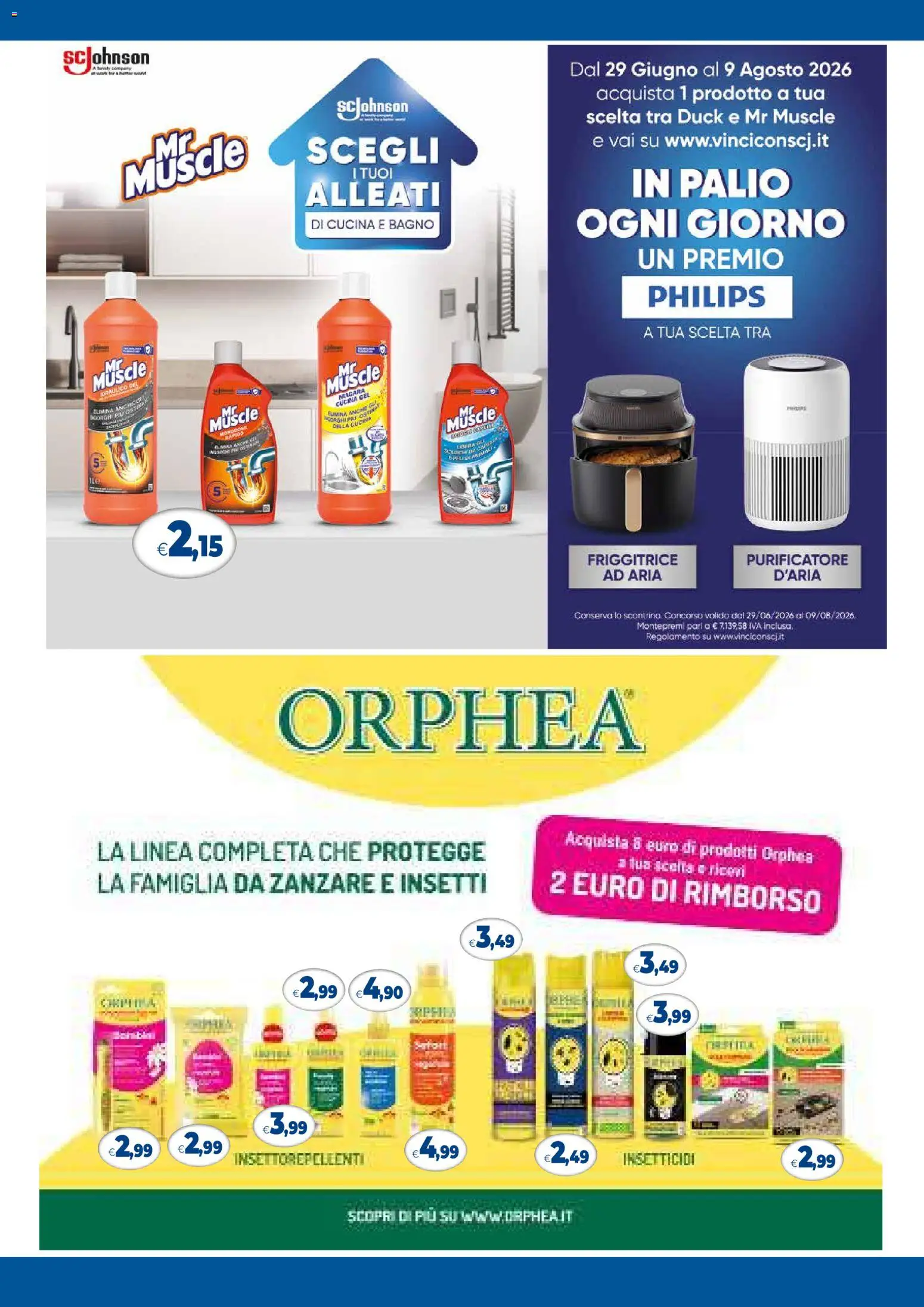 Volantino Famila del 23/07/2026 | Pagina: 4 | Prodotti: Friggitrice, Bagno