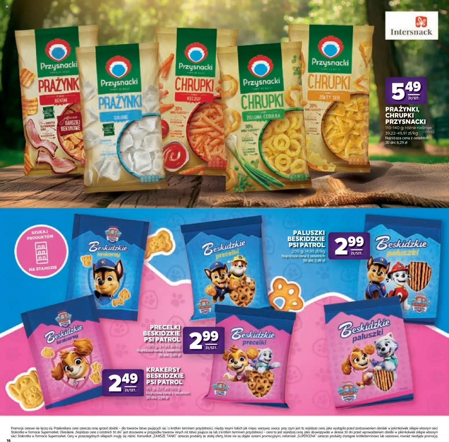 Stokrotka gazetka - Katalog Kulinarny od 20.08.2026 | Strona: 16 | Produkty: Stokrotka, Chrupki, Paluszki, Keczup