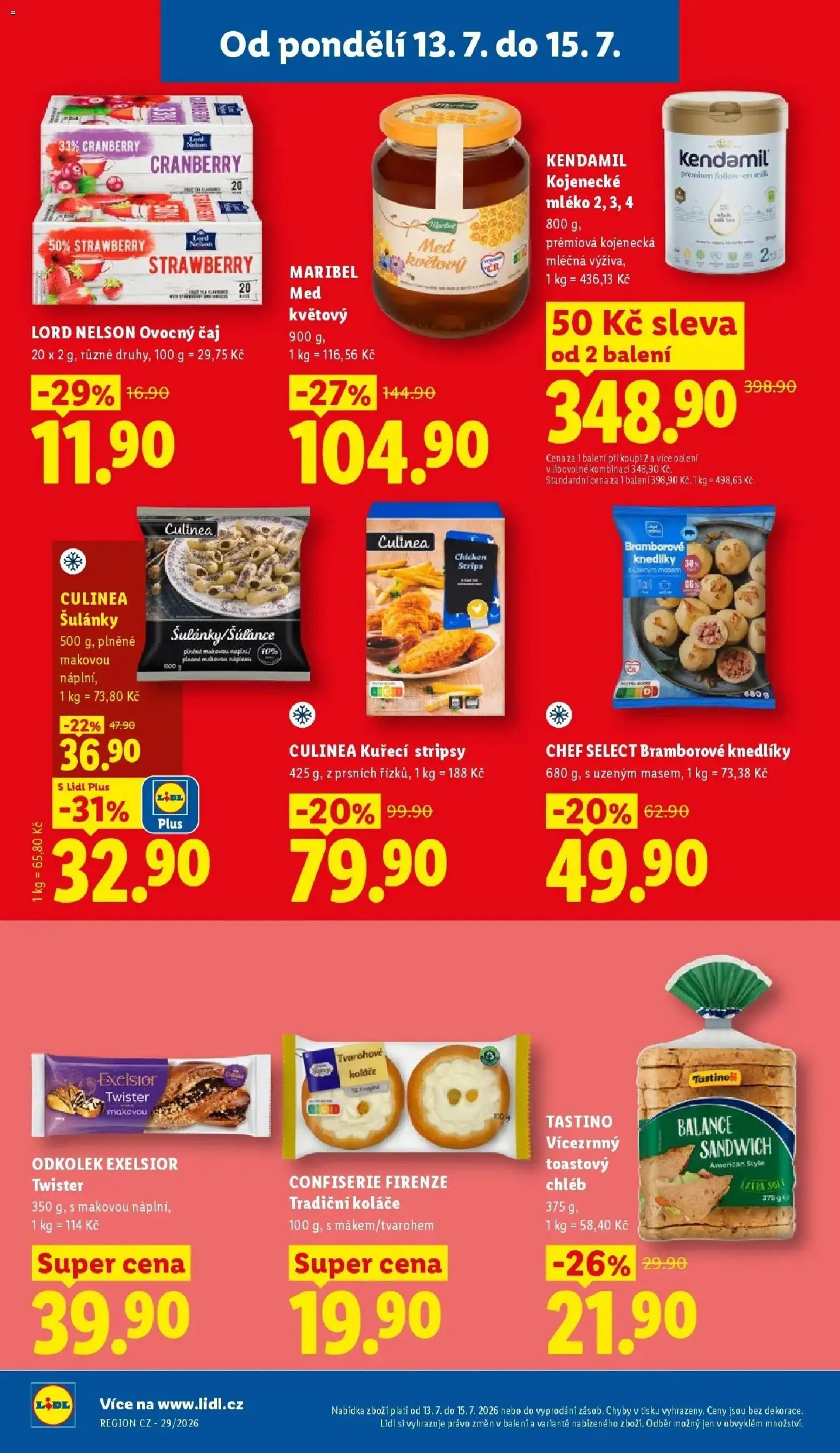 Lidl aktuální leták od 13.07.2026 | Strana: 30 | Produkty: Chléb, Čaj, Kojenecké mléko, Ovocný čaj
