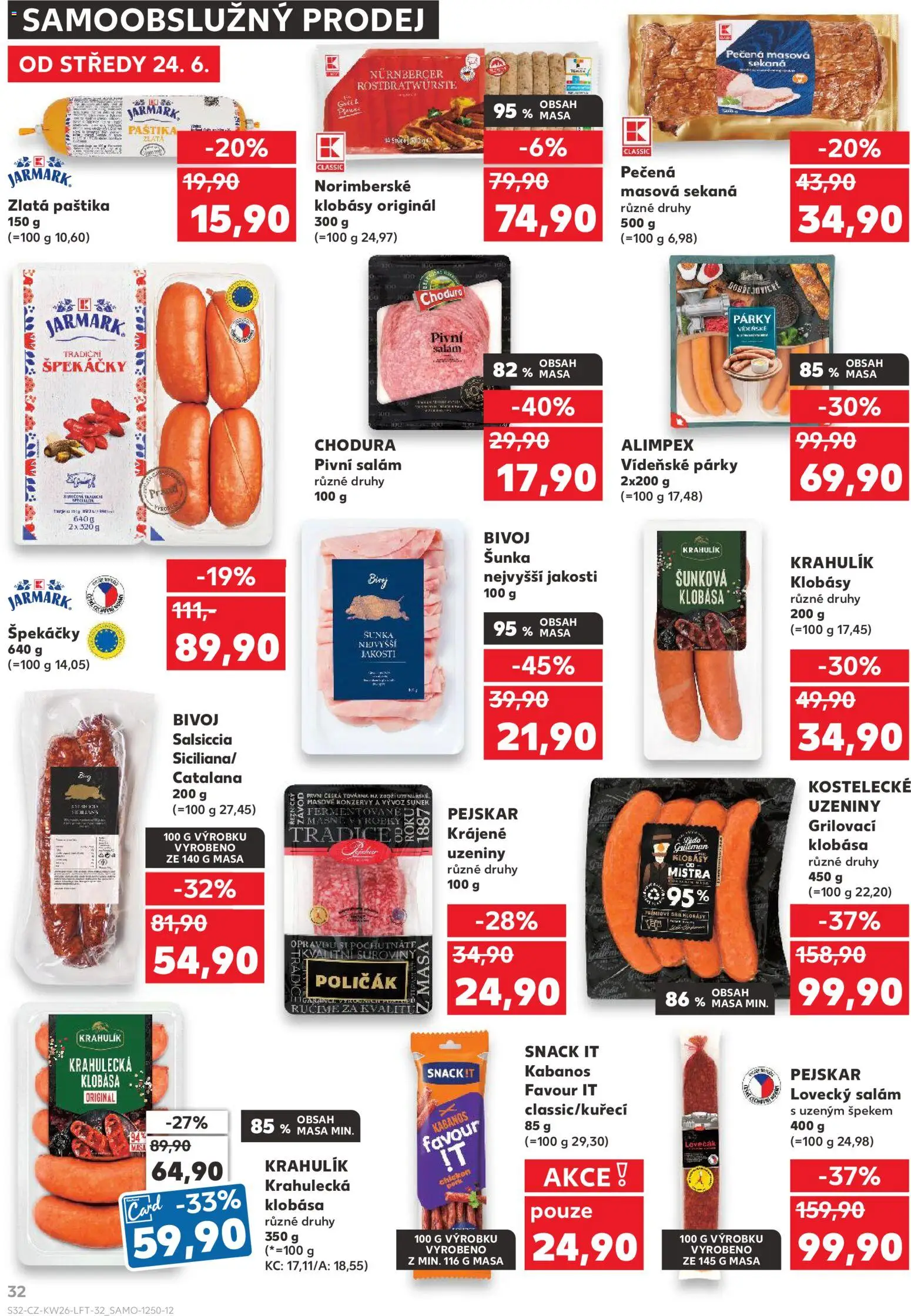 Kaufland leták - Praha 8 od 24.06.2026 | Strana: 32