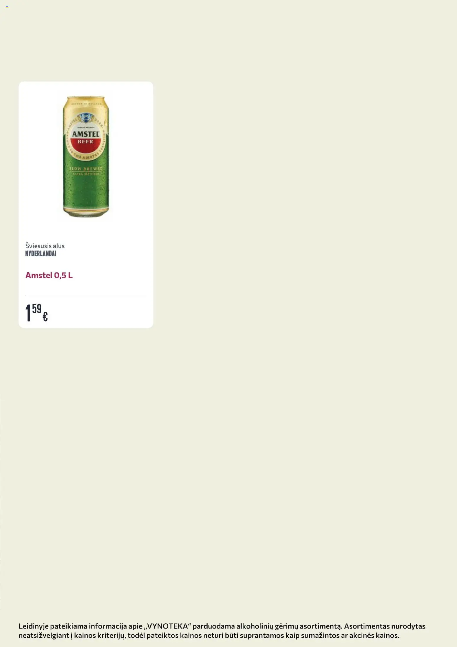 VYNOTEKA akcijos nuo 2026.08.10 | Puslapis: 21 | Prekių: Alus
