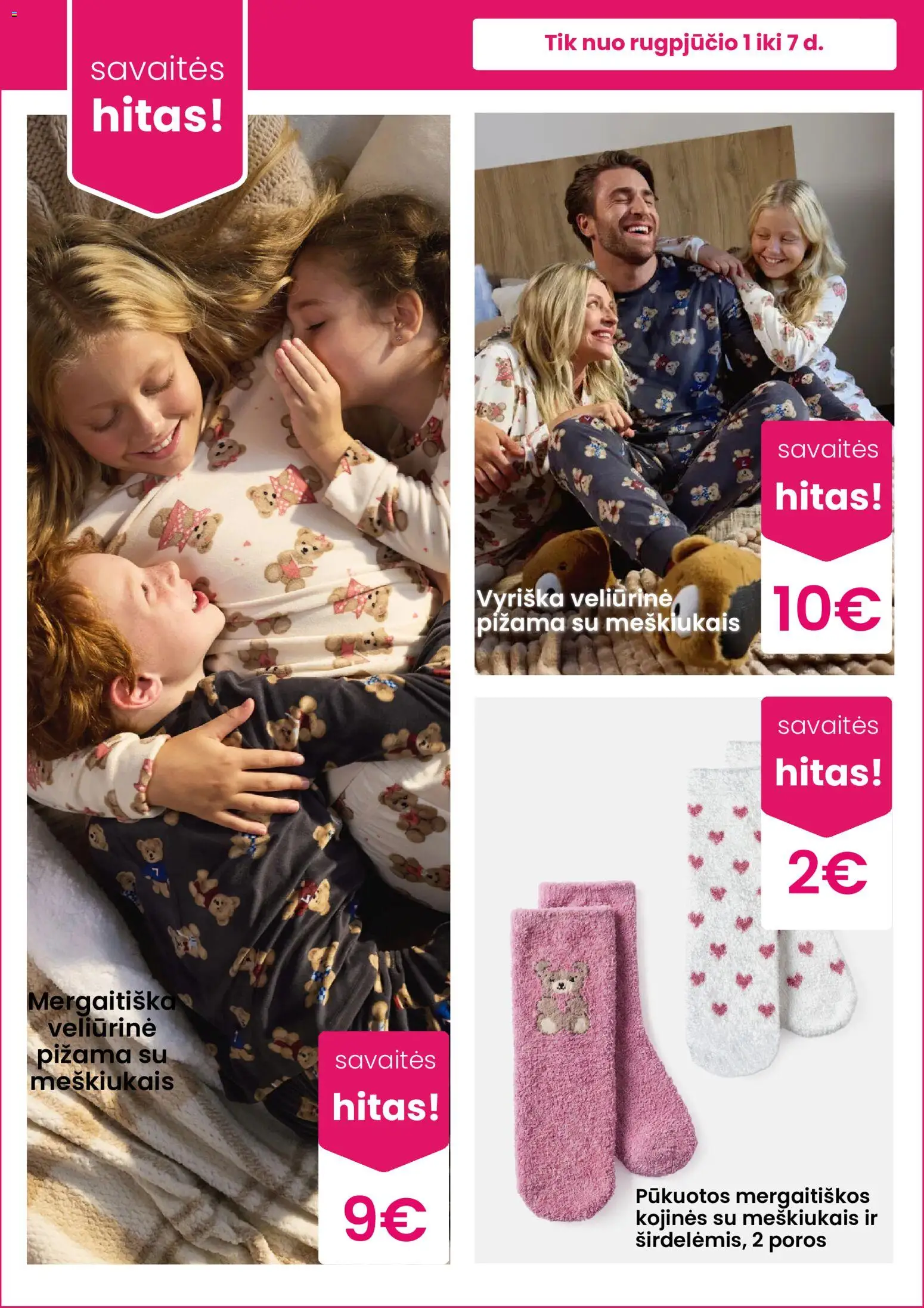 Pepco akcijos nuo 2026.10.01 | Puslapis: 2 | Prekių: Kojinės, Pižama