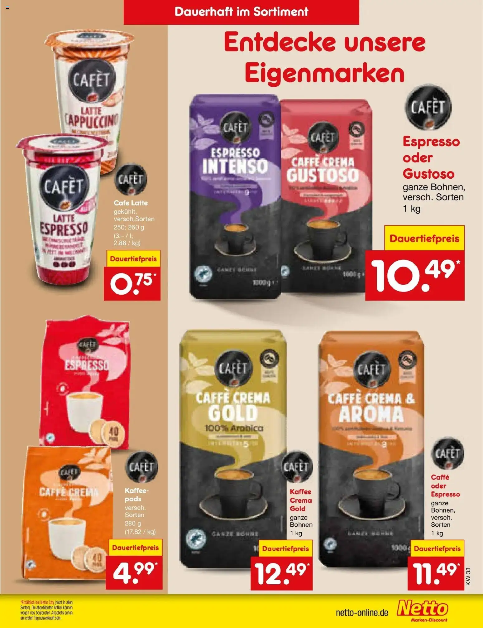 Netto Marken-Discount Prospekt Katzweiler (ab 10.08.2026) » Angebote | Seite: 23 | Produkte: Kaffee
