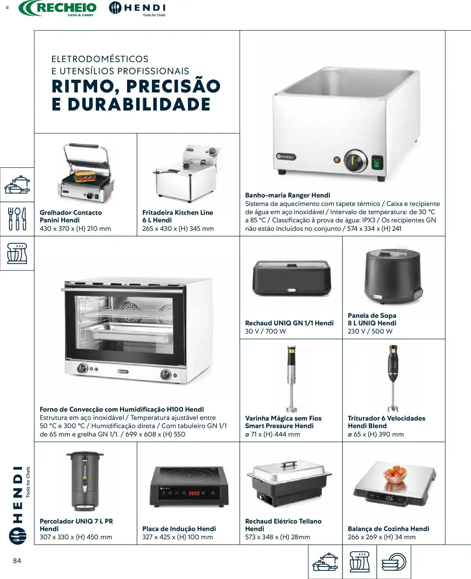 Recheio - Catálogo de Alfragide │ válido de 16/03/2026 | Página: 84 | Produtos: Balança de cozinha, Fritadeira, Grelhador, Panela