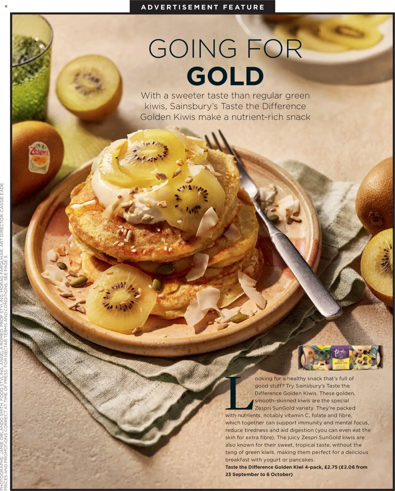 {H1} | Page: 129 | Products: Yogurt, Kiwi, Snack