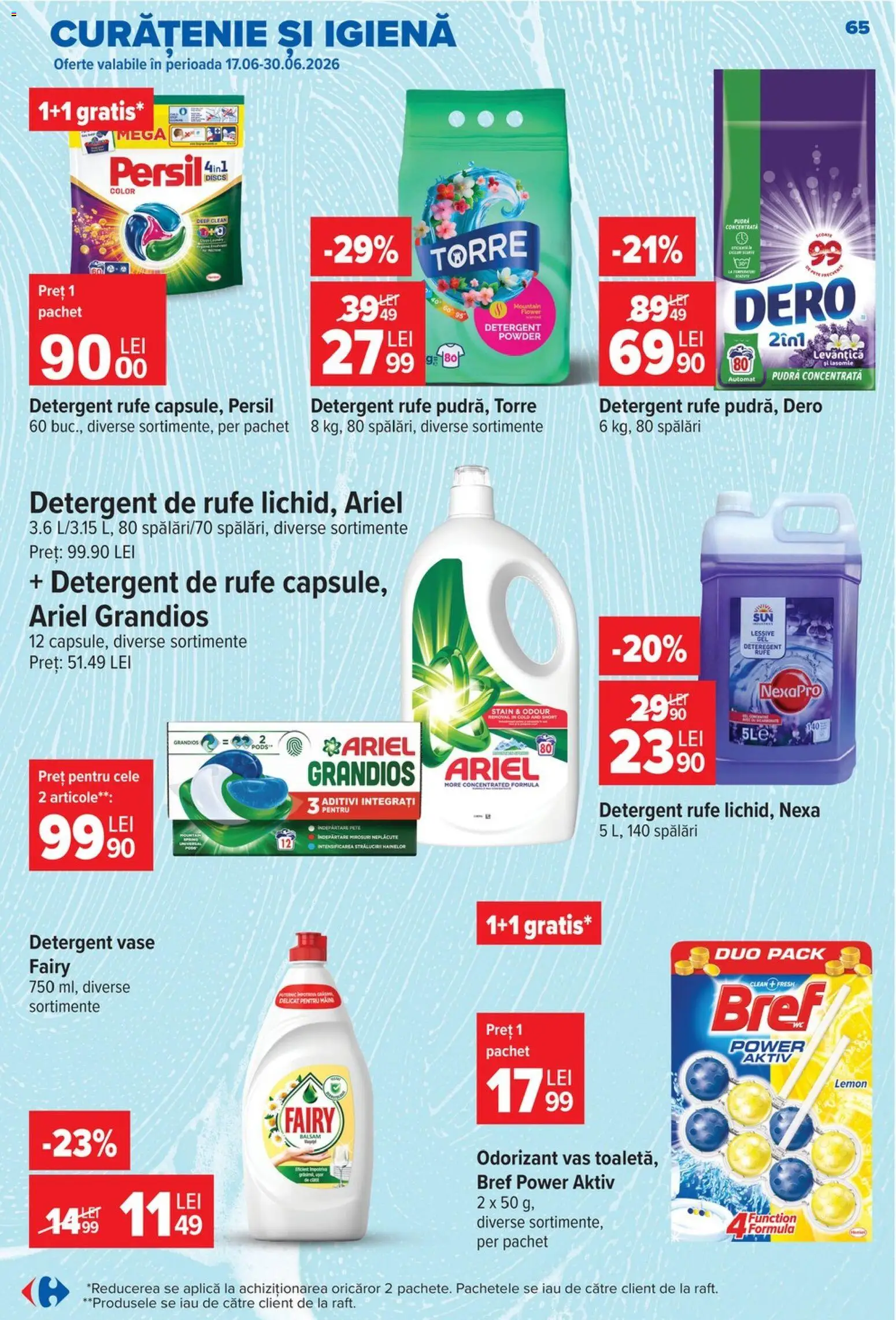 Noul catalog Carrefour – valabil de la 17.06.2026 | Pagină: 64 | Produse: Pomelo, Pudră, Balsam, Detergent