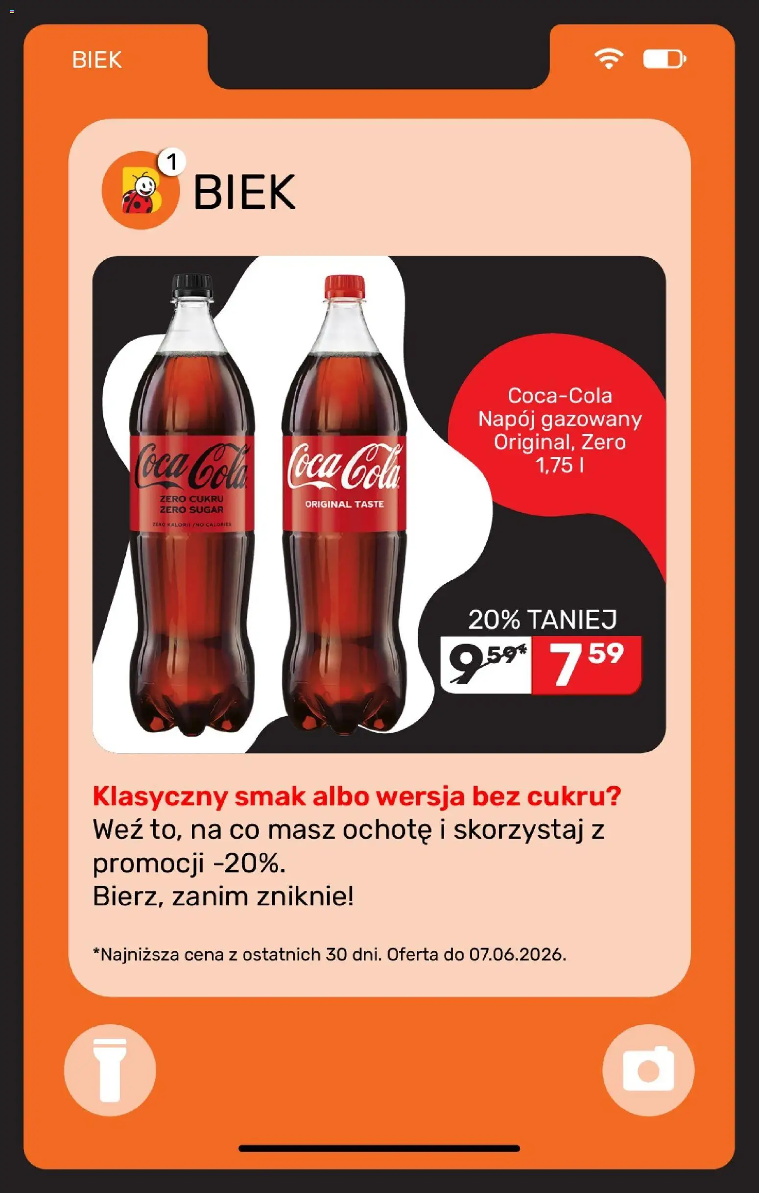 Biedronka gazetka - Biek od 04.06.2026 | Strona: 13 | Produkty: Coca cola