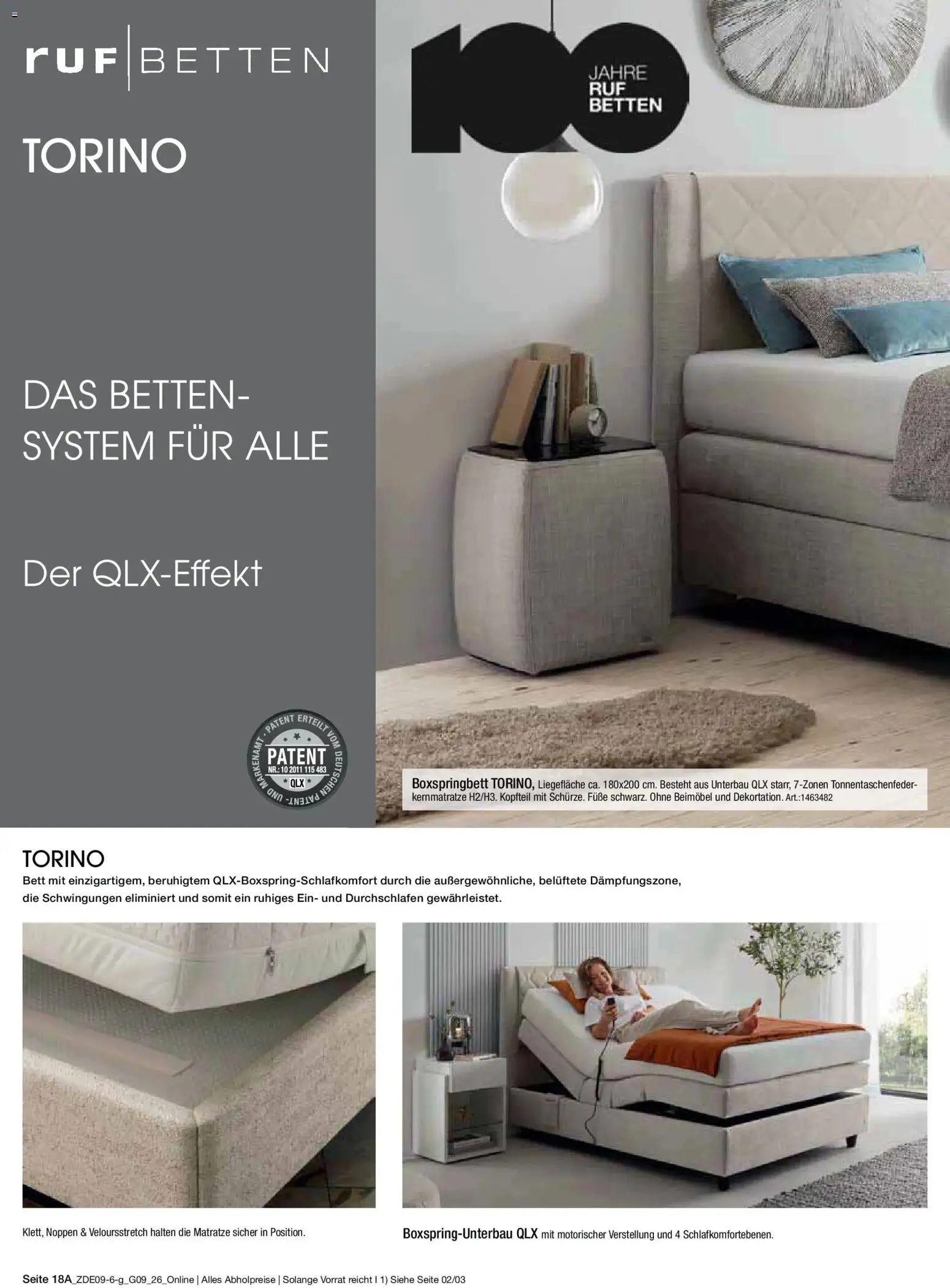 Zurbrüggen Prime Shopping week – gültig ab 12.09.2026 | Seite: 22 | Produkte: Bett, Matratze, Boxspringbett