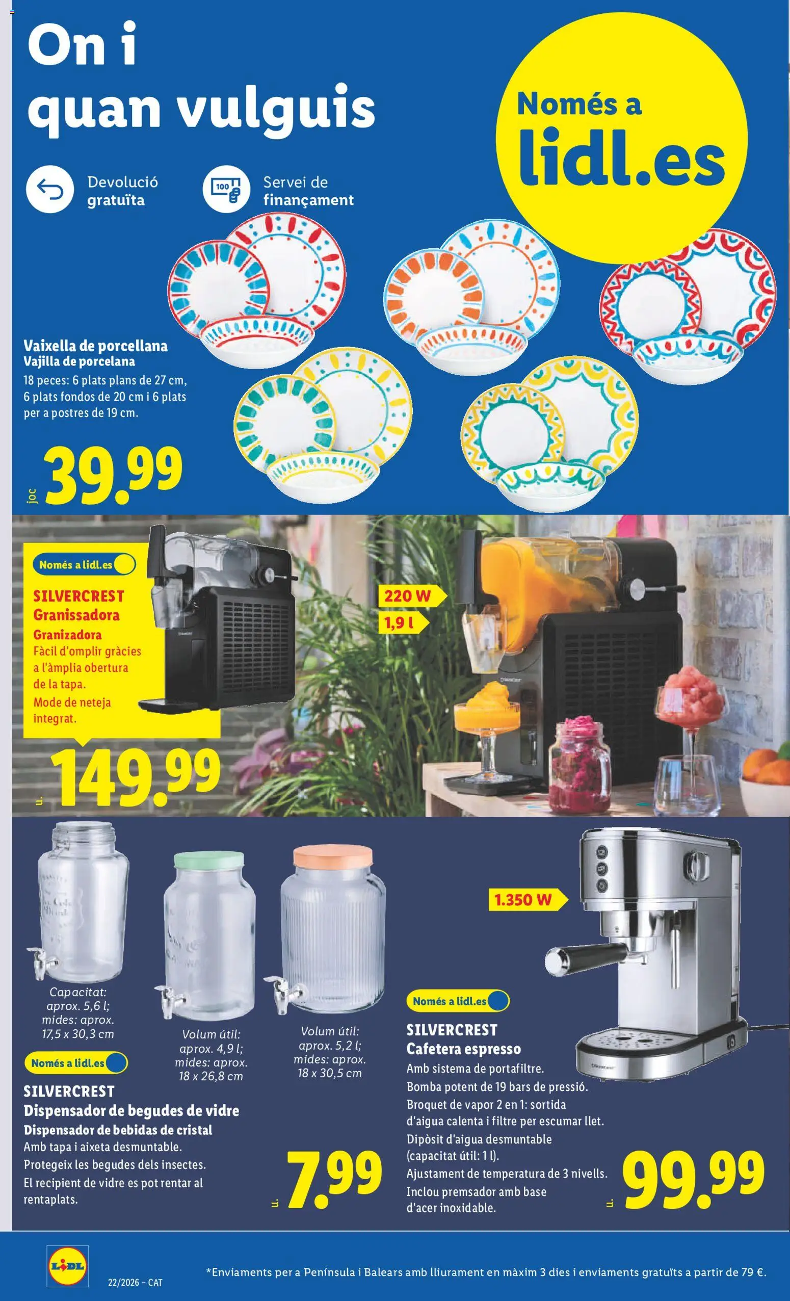 Lidl folleto de bazar │ válido desde el 25.05.2026 | Página: 4 | Productos: Dispensador, Dispensador de bebidas, Βρεφικό κρεβάτι, Cafetera