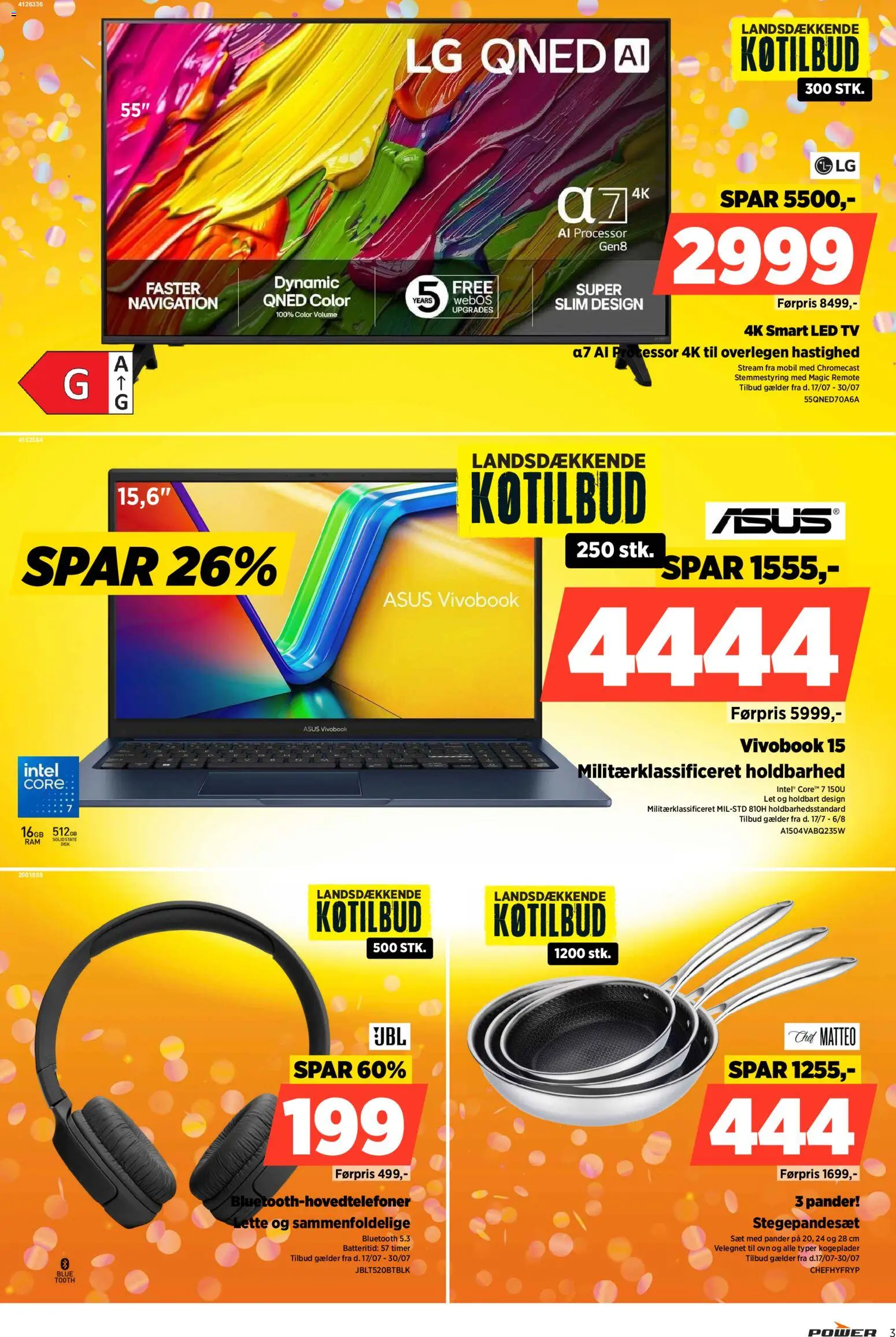 Power tilbudsavis – gyldig fra 17/07/2026 | Side: 3 | Produkter: Processor, TV, Ovn, Navigation