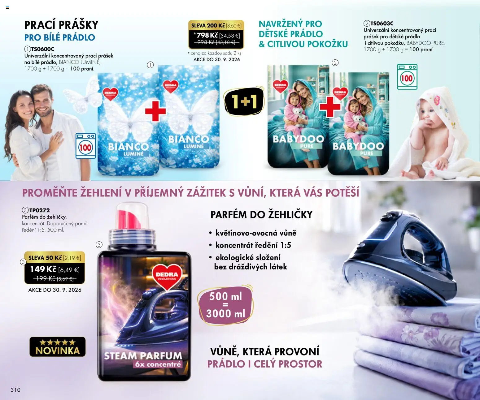 Nové Dedra akcie – leták je platný od 01.09.2026 | Strana: 10 | Produkty: Parfém