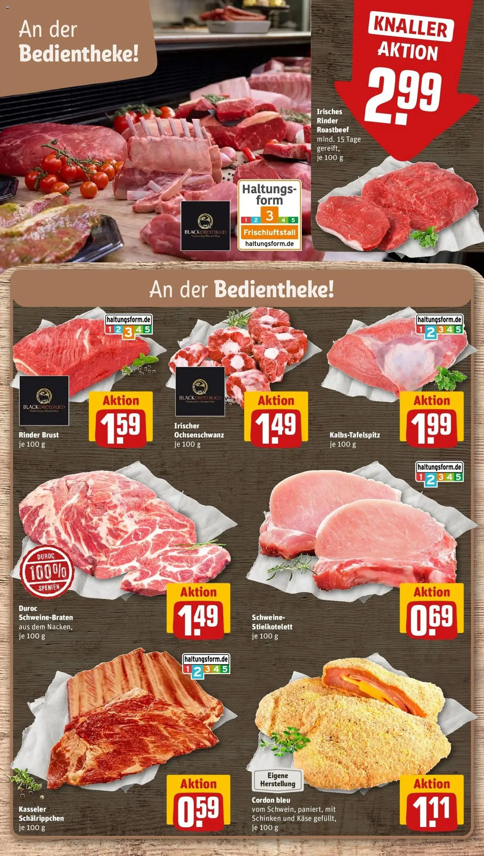 REWE Prospekt ab 05.10.2026 zum Blättern » Angebote | Seite: 10 | Produkte: Käse, Roastbeef, Schinken