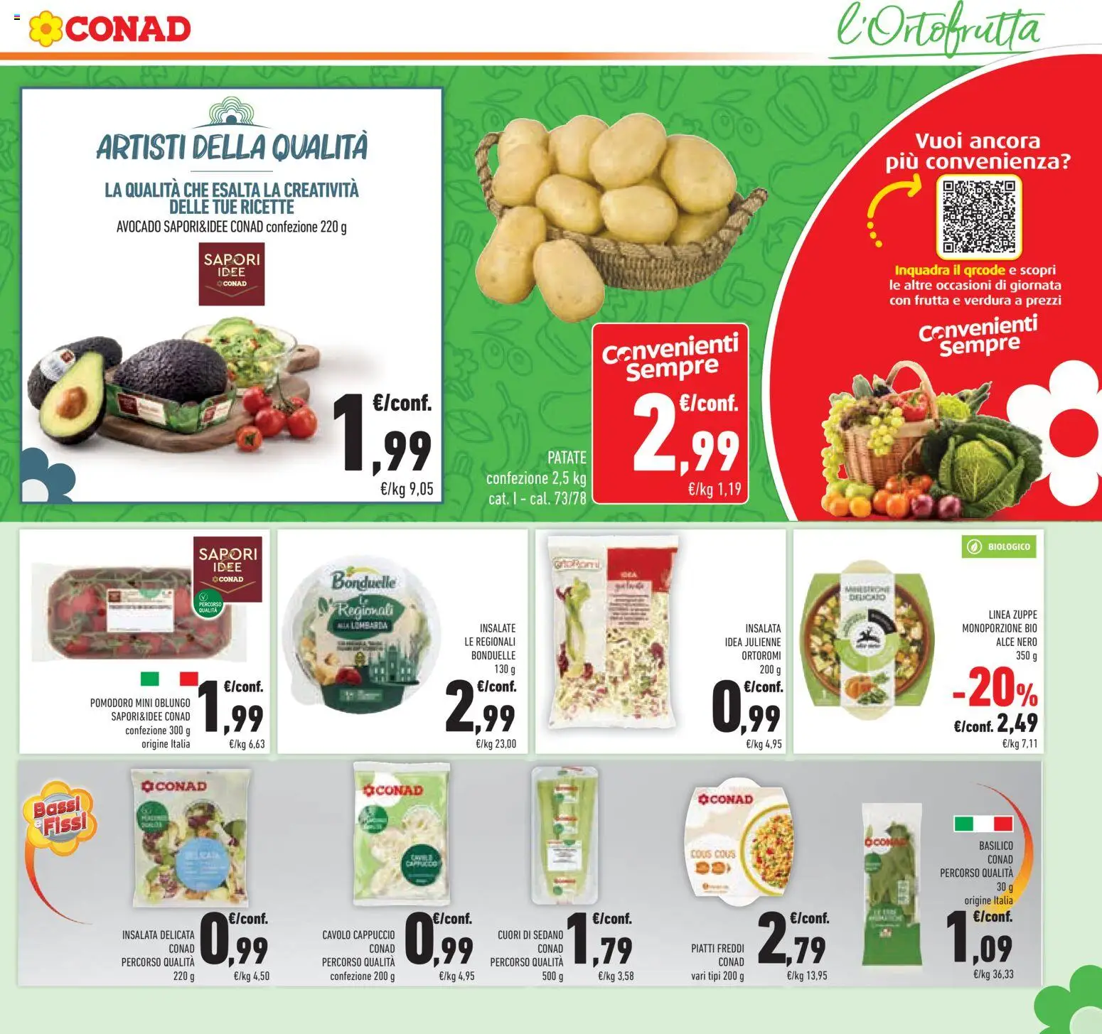 Volantino Conad del 20.05.2026 | Pagina: 11 | Prodotti: Patate, Frutta, Sedano, Cappuccio