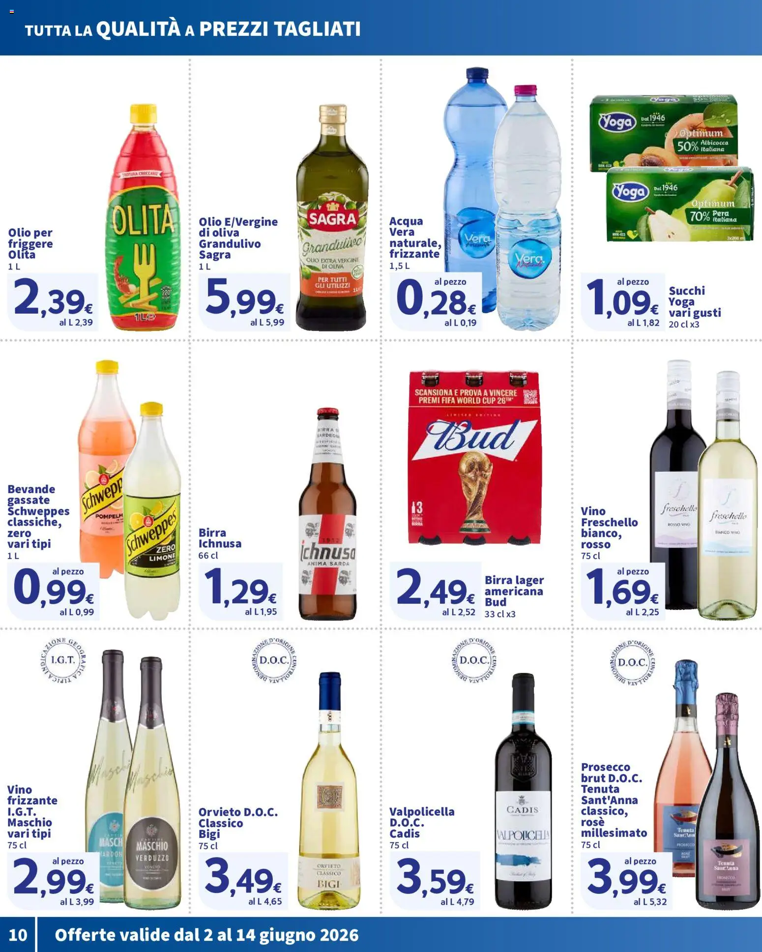 Volantino SIGMA del 02.06.2026 | Pagina: 10 | Prodotti: Birra, Acqua, Olio, Olio extra vergine