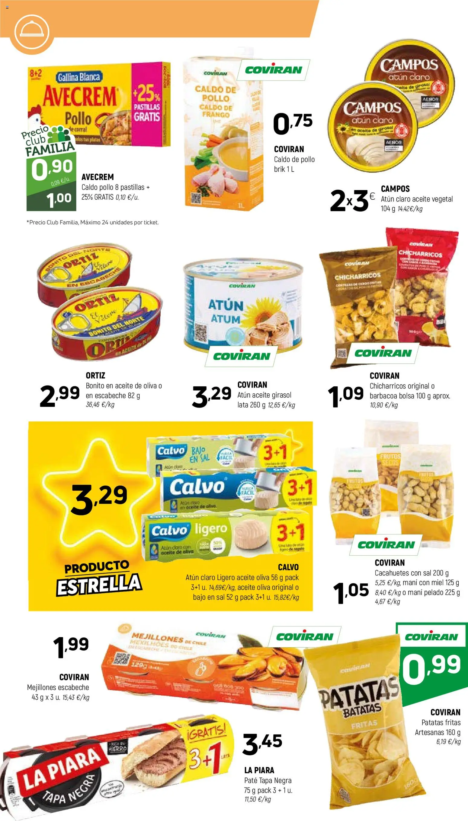 Coviran - Centrof │ válido desde el 07.04.2026 | Página: 8 | Productos: Ψηφιακή κάμερα, Paté, Bolsa, Atún claro