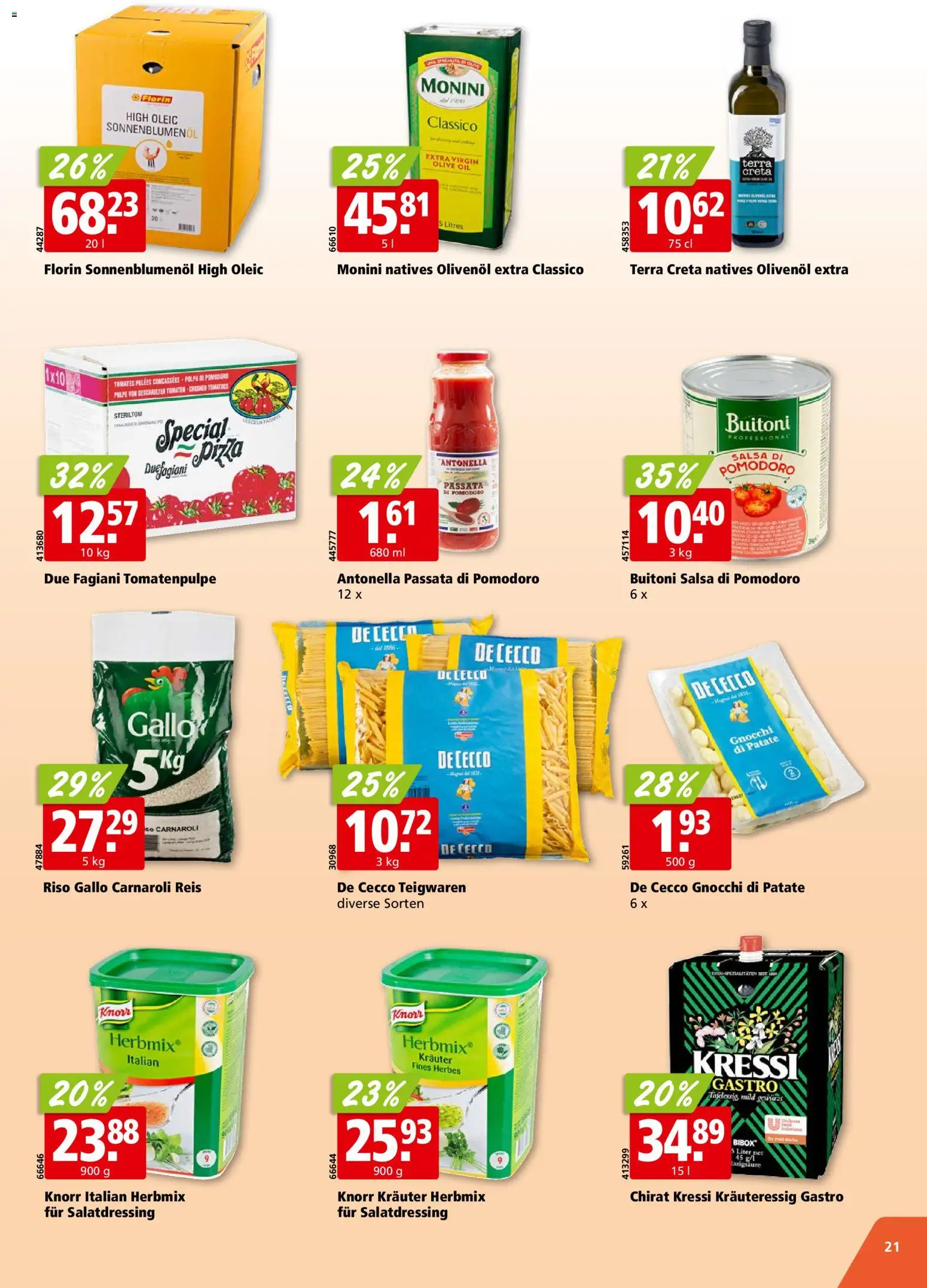 Aligro aktionen – gültig ab 01.06.2026 | Seite: 21 | Produkte: Teigwaren, Pizza, Tomaten, Reis