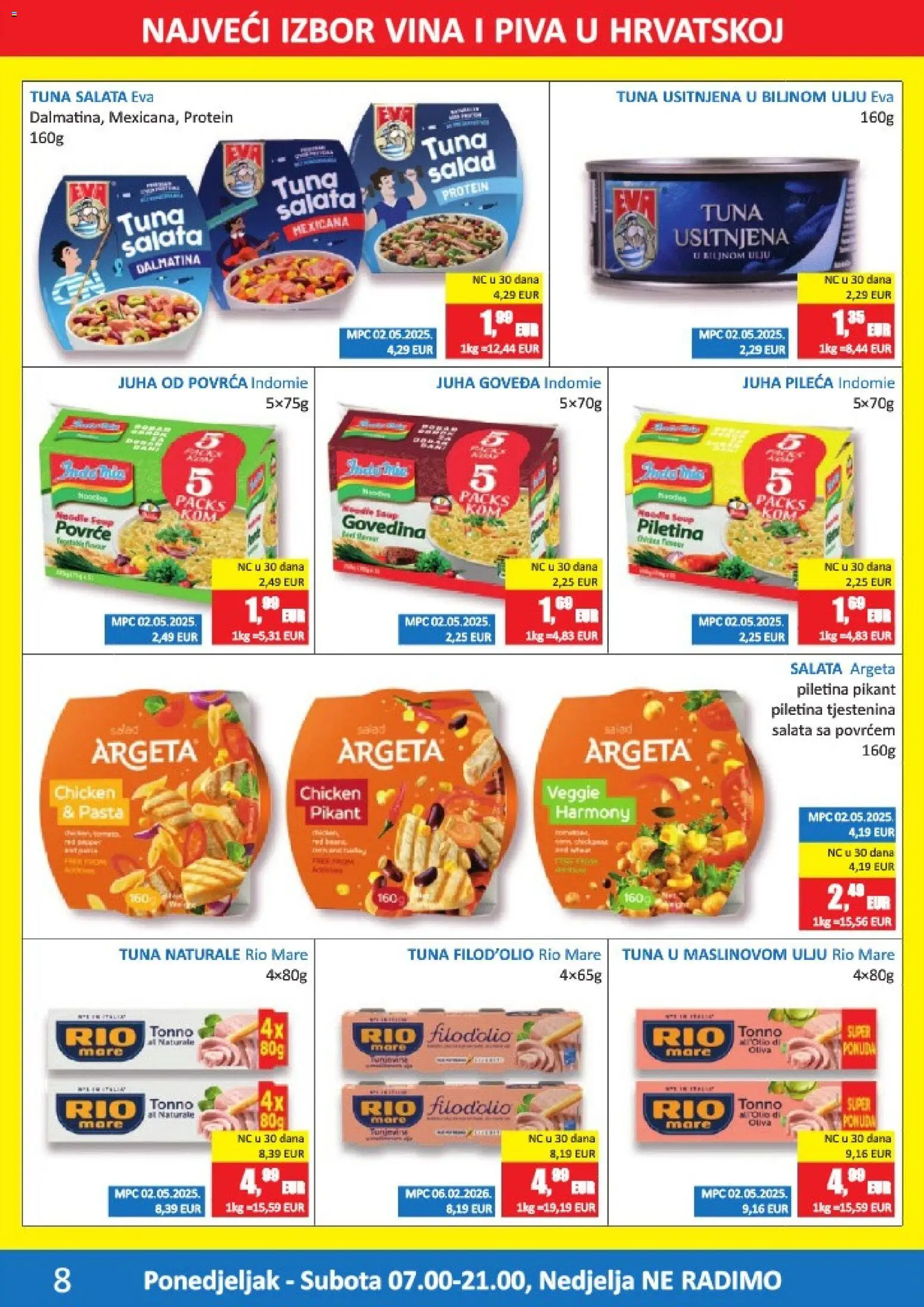 Vrutak katalog | vrijedi od 10.08.2026 | Stranica: 8 | Proizvodi: Protein, Piletina, Povrće, Tuna