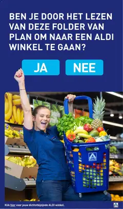 Verse groenten en fruit, Een mand vol verse groenten en fruit, waaronder sla, tomaten, paprika's, bananen, appels, ananas en bloemkool. - Voorbeeld van een folder van Aldi, geldig van 14-09-2026 | Pagina: 59 | Producten: Ananas, Mand, Fruit, Groenten