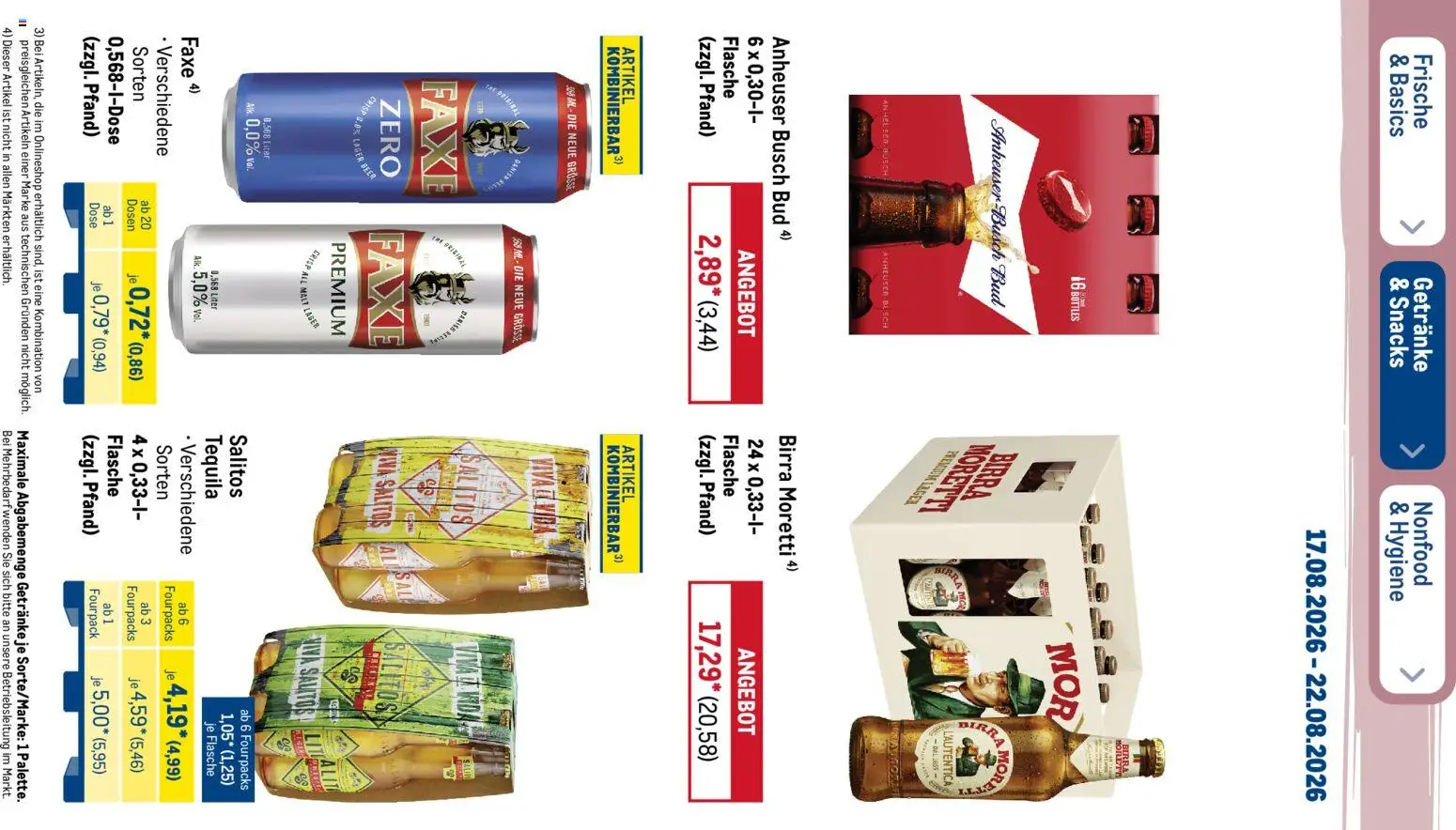 Metro NonFood-Angebote – gültig ab 17.08.2026 | Seite: 25 | Produkte: Tequila