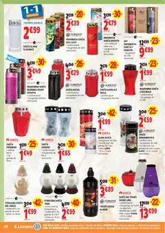 E.leclerc katalog akcije – veljaven od 07.10.2026 | Stran: 38 | Izdelki: Sveča, Cvetje, Kos, Svece