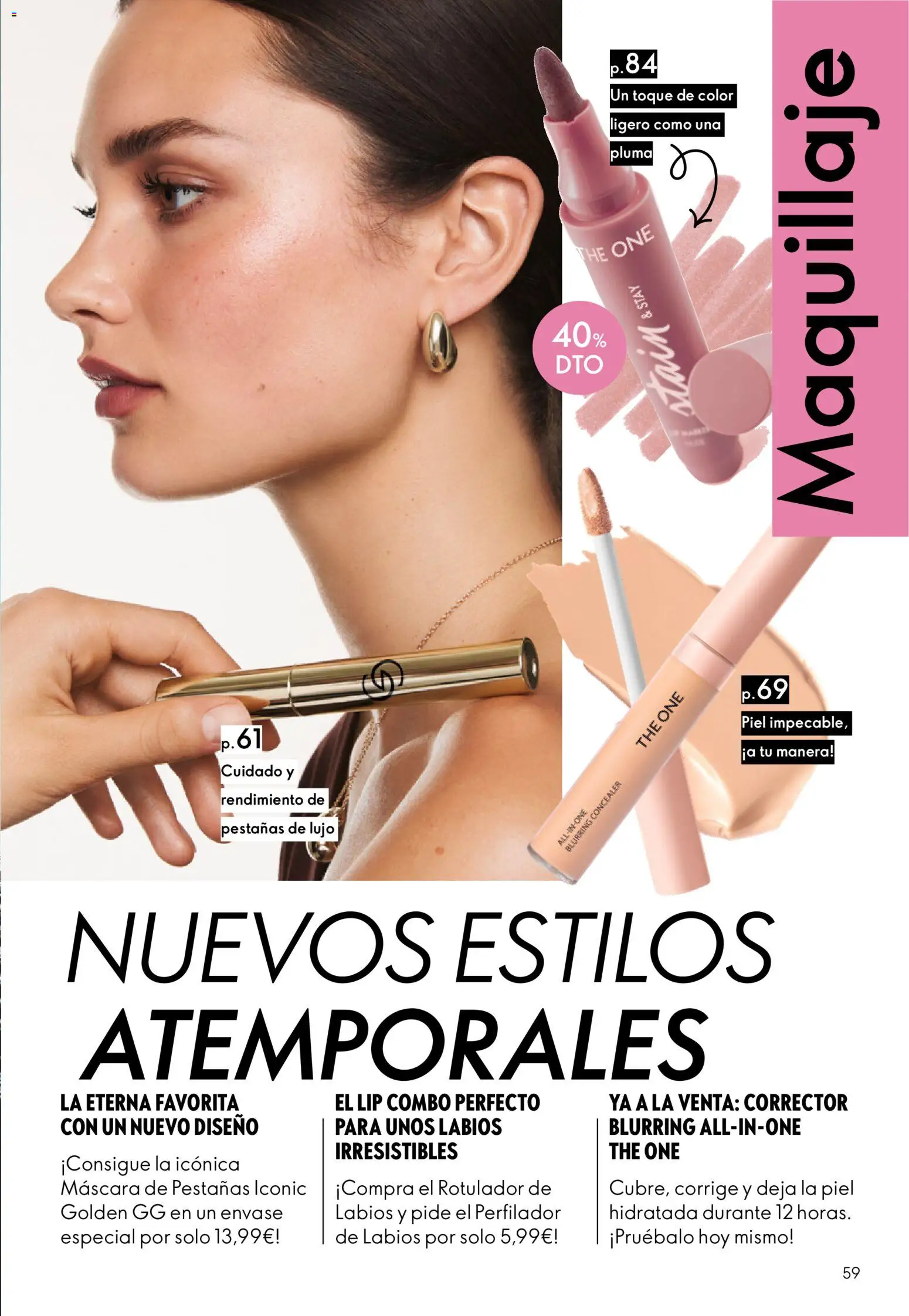 Oriflame - Catálogo Campaña 4 │ válido desde el 11.03.2026 | Página: 59 | Productos: Maquillaje, Corrector, Máscara, Máscara de pestañas
