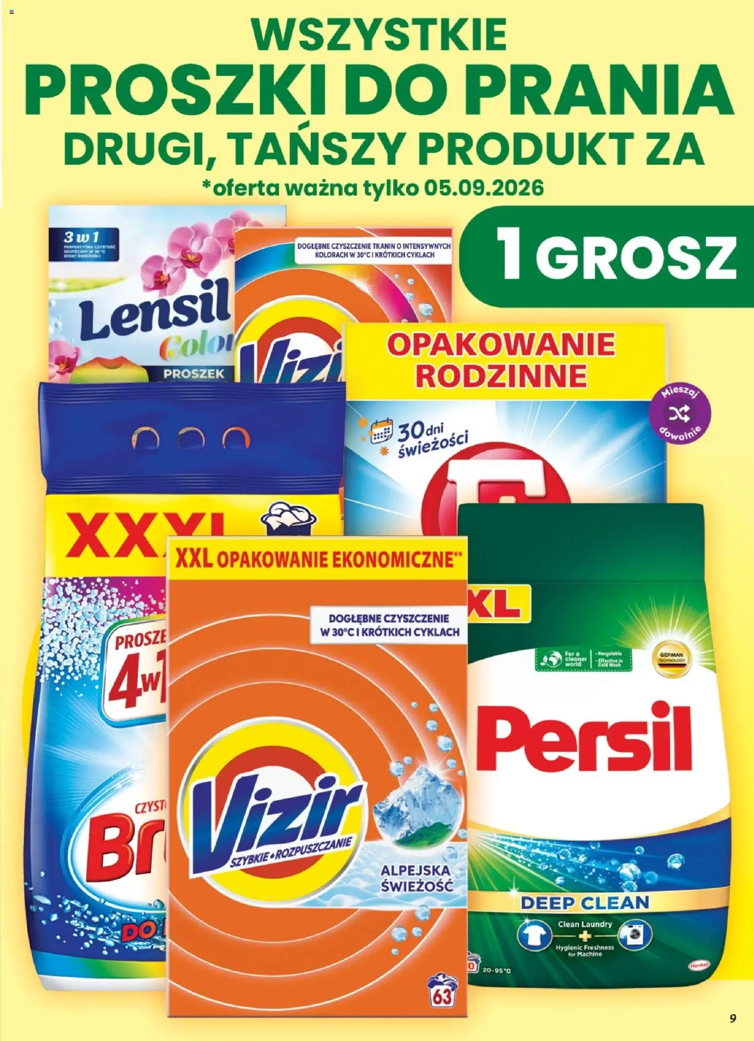 Dino gazetka - Weekendowe Okazje od 04.09.2026 | Strona: 9 | Produkty: Proszek, Persil, Proszki do prania, Vizir