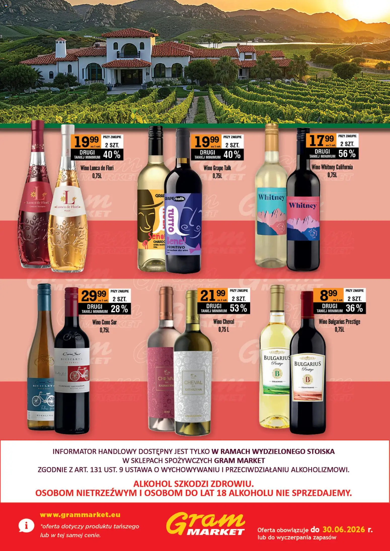 Gram Market gazetka - Barek od 01.06.2026 | Strona: 6 | Produkty: Riesling, Wino, Alkohol