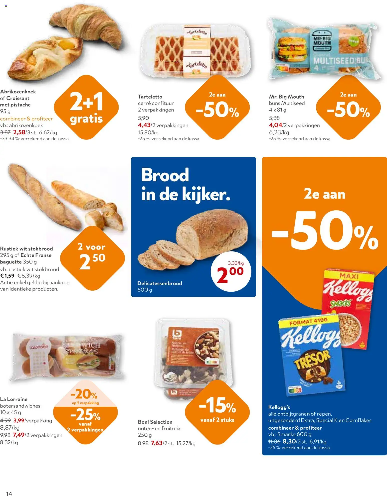{H1} | Pagina: 14 | Producten: Baguette, Noten, Stokbrood, La