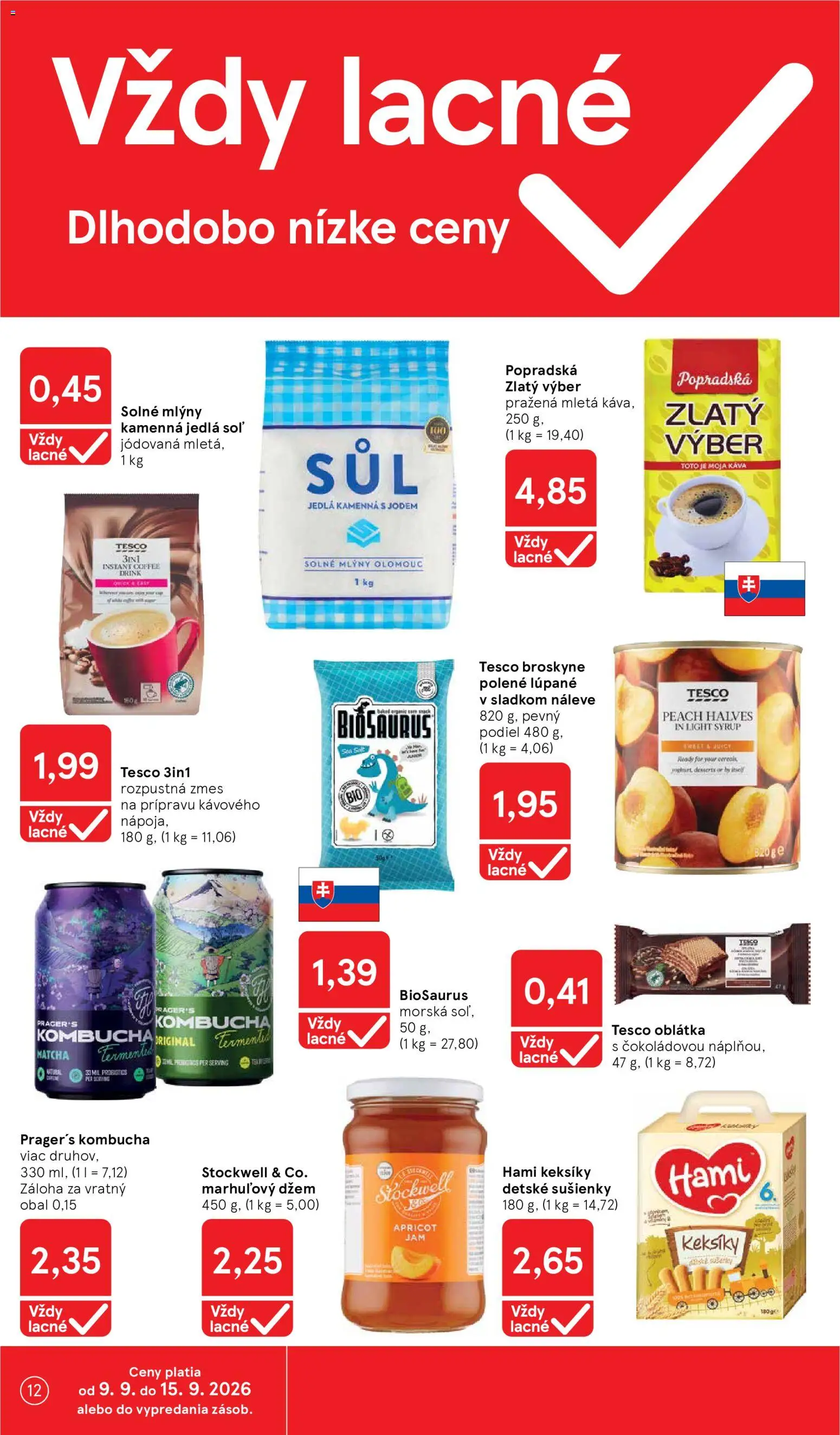 Nové Tesco akcie – leták je platný od 09.09.2026 | Strana: 12