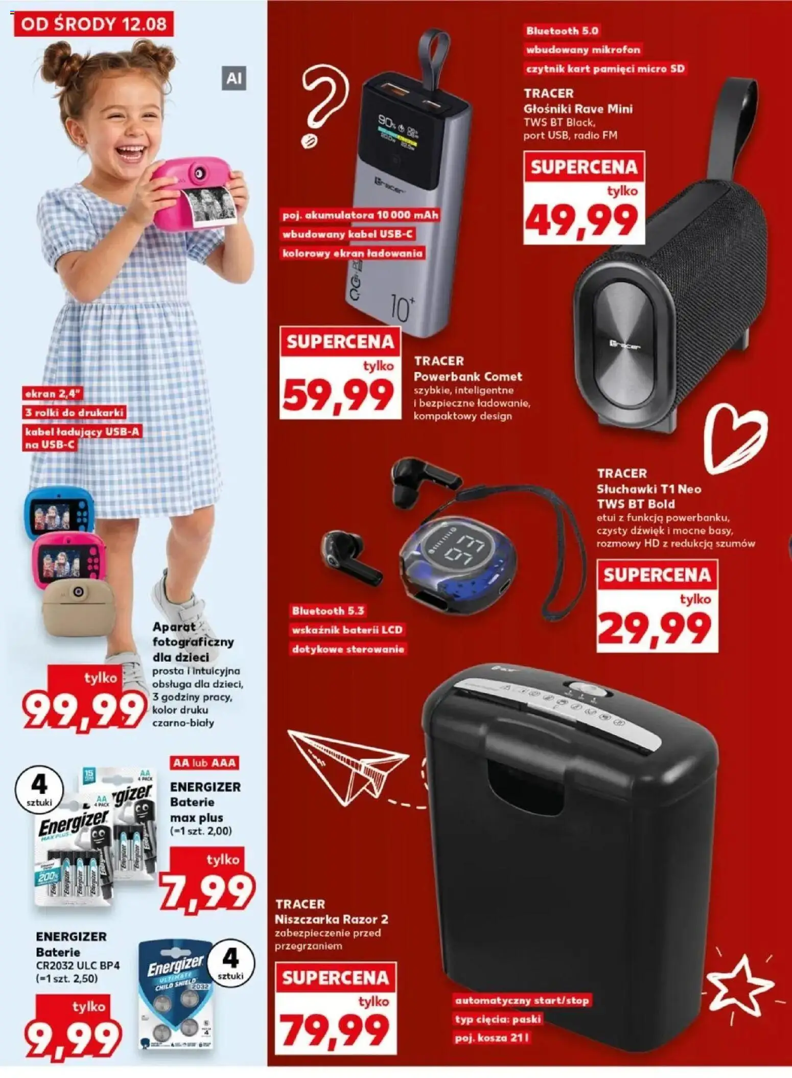 Kaufland gazetka - Wszystko do szkoły od 12.08.2026 - od jutra PDF | Strona: 6 | Produkty: Słuchawki, Aparat fotograficzny, Rolki, Baterie