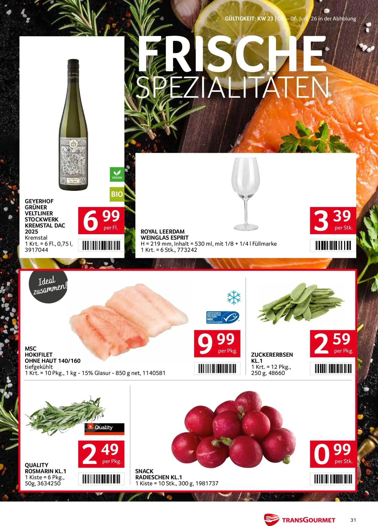 Transgourmet Flugblatt gültig ab 01.06.2026 | Seite: 31